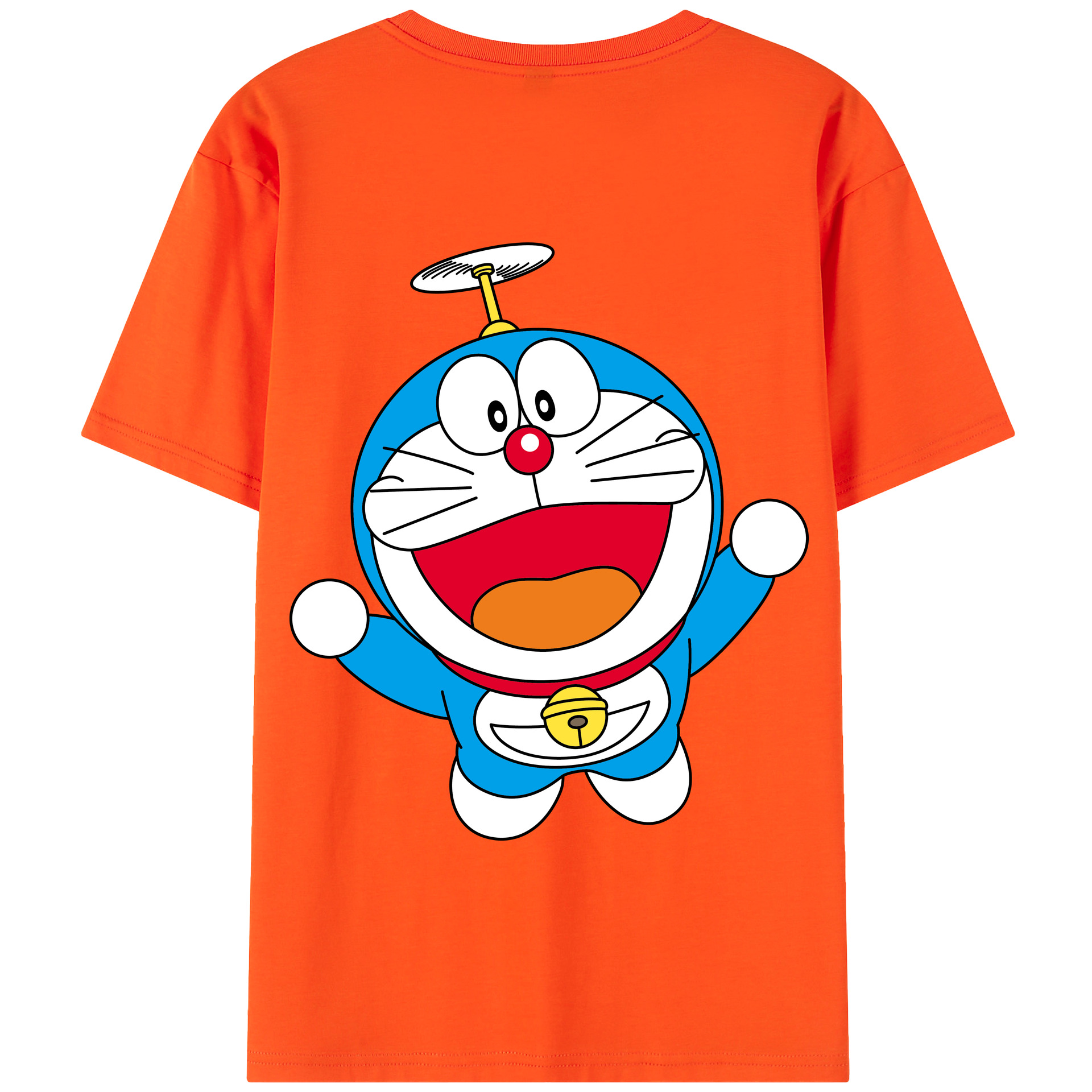 （画像用） ドラえもん Doraemon 綿100％半袖Tシャツ（背面プリント）
