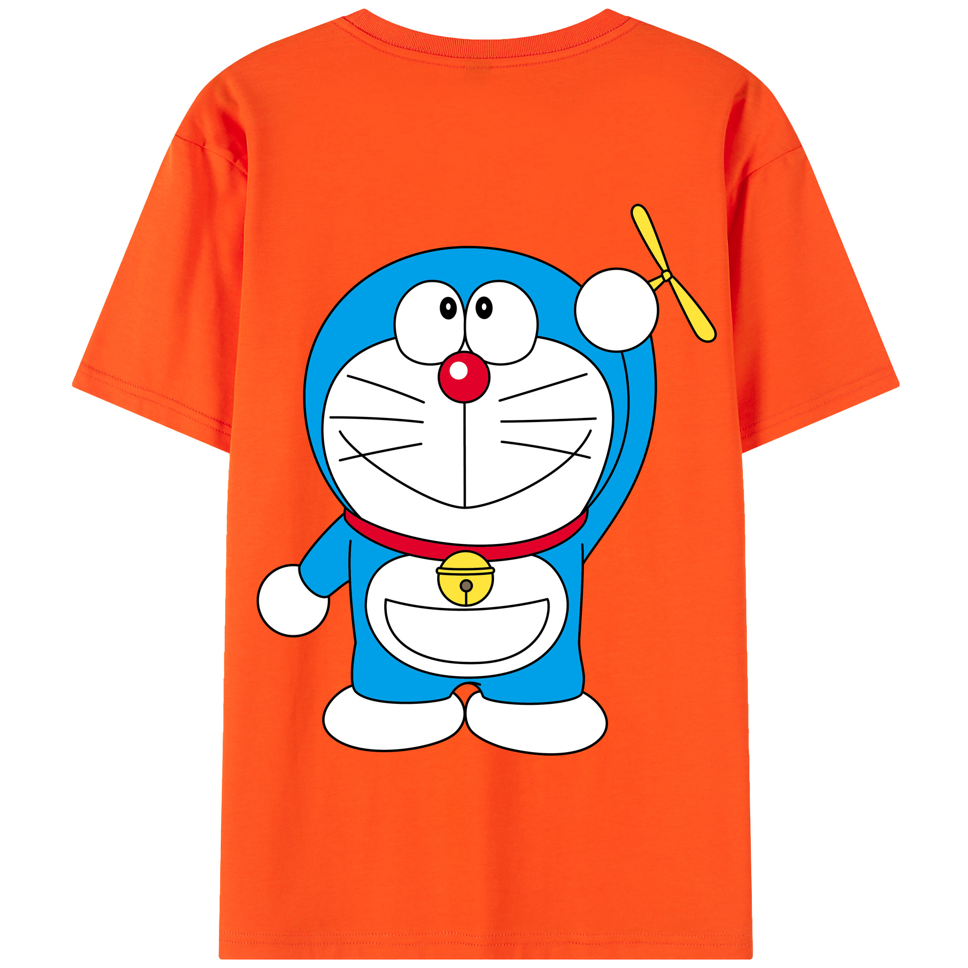 （画像用） ドラえもん Doraemon 綿100％半袖Tシャツ（背面プリント）