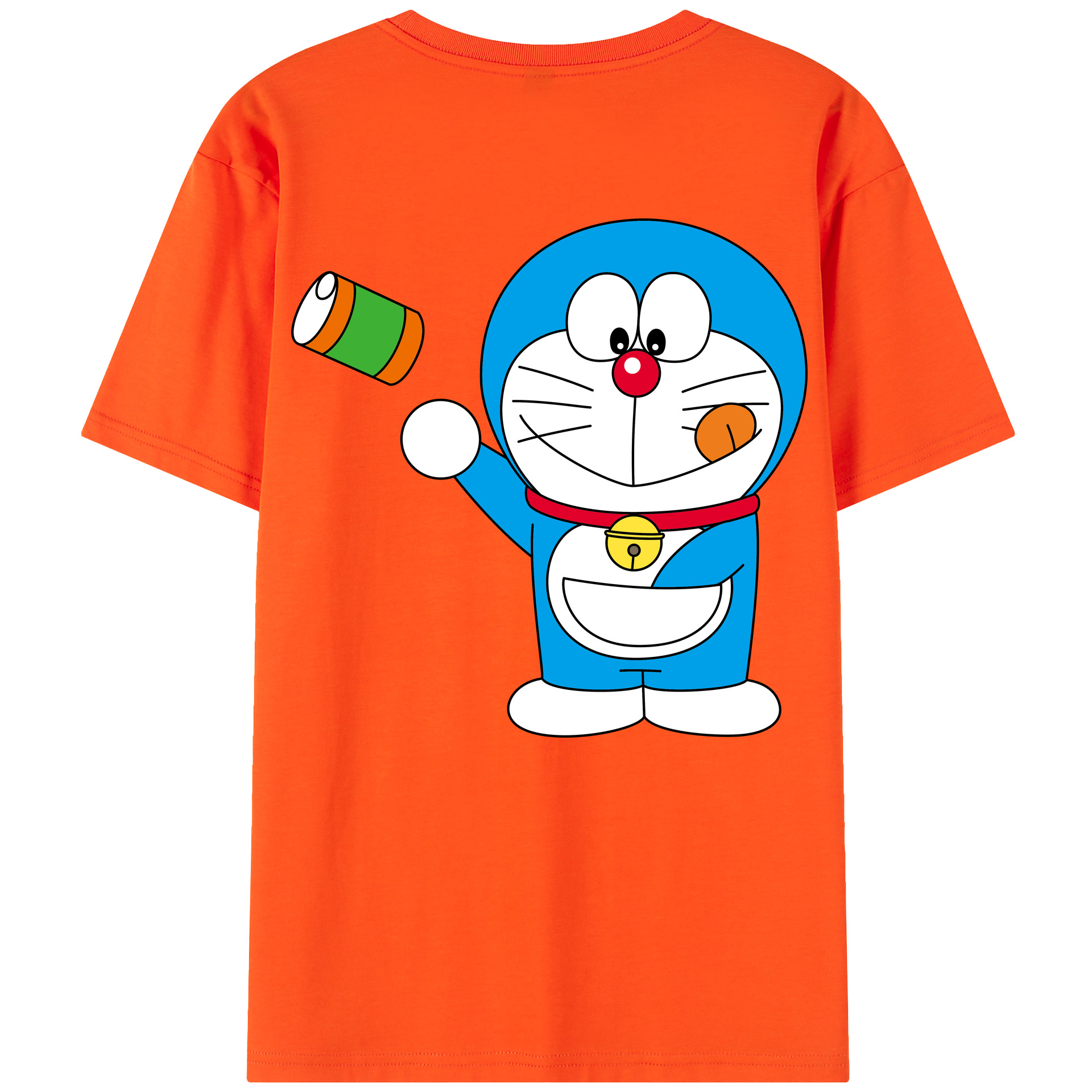（画像用） ドラえもん Doraemon 綿100％半袖Tシャツ（背面プリント）
