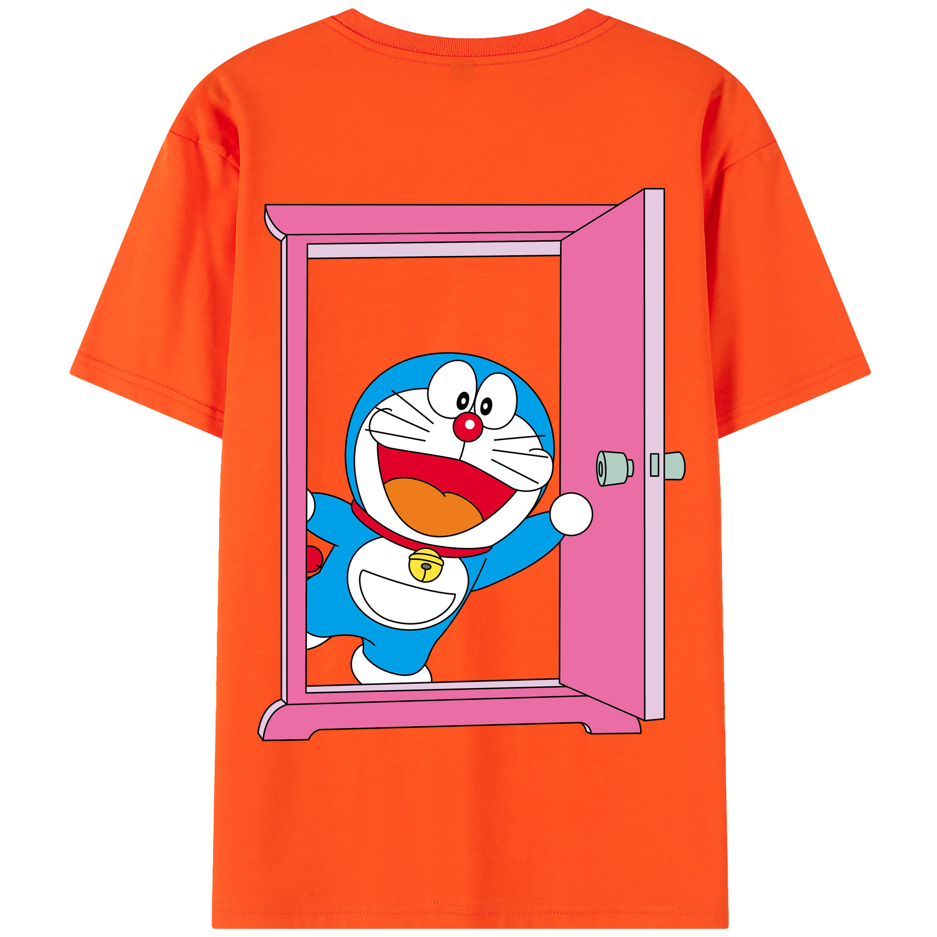 （画像用） ドラえもん Doraemon 綿100％半袖Tシャツ（背面プリント）