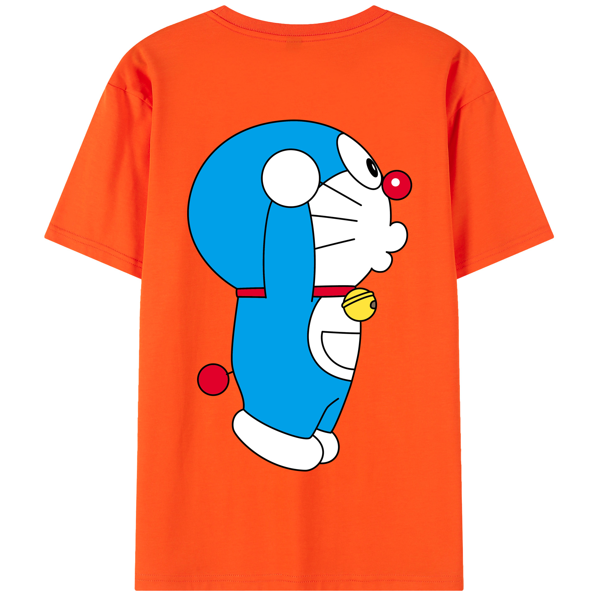 （画像用） ドラえもん Doraemon 綿100％半袖Tシャツ（背面プリント）