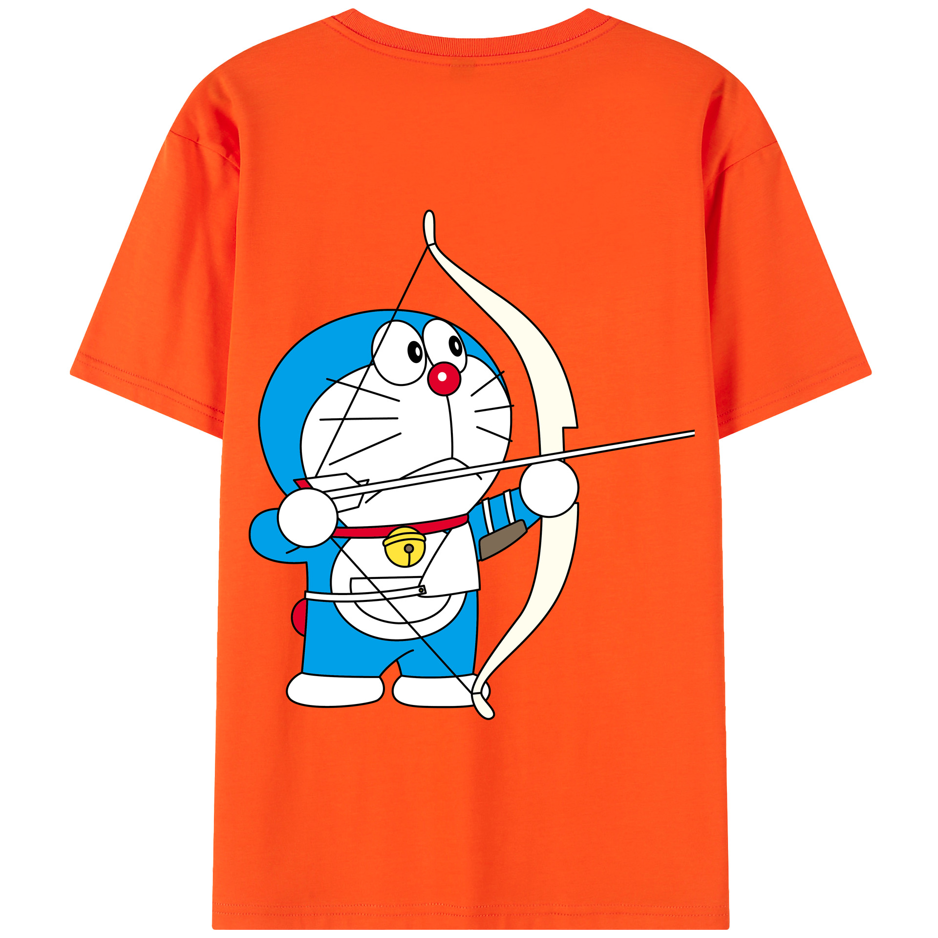 （画像用） ドラえもん Doraemon 綿100％半袖Tシャツ（背面プリント）
