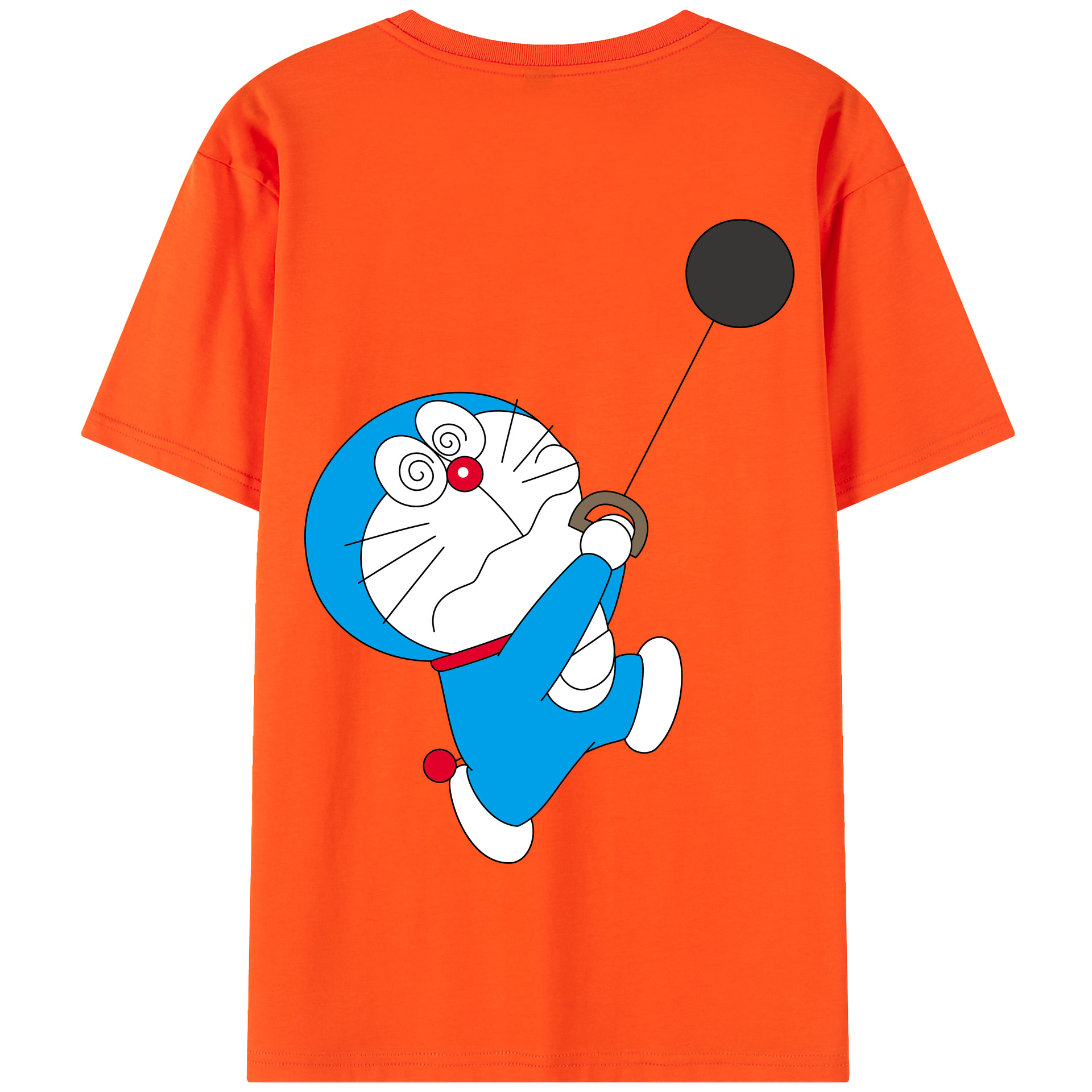 （画像用） ドラえもん Doraemon 綿100％半袖Tシャツ（背面プリント）