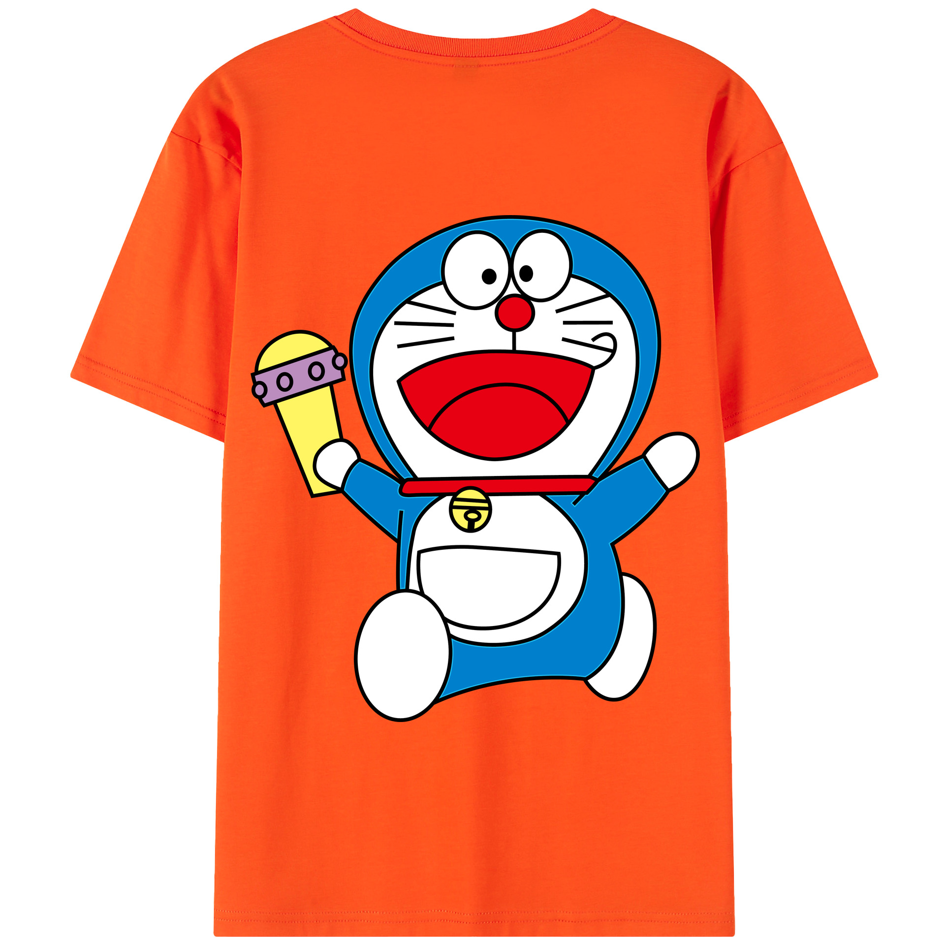 （画像用） ドラえもん Doraemon 綿100％半袖Tシャツ（背面プリント）