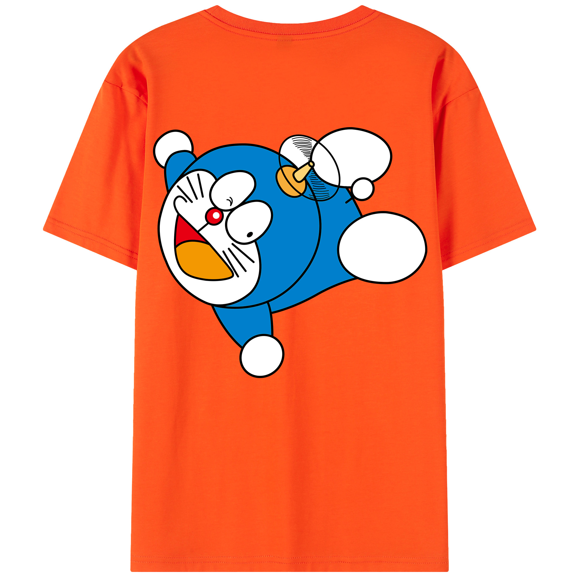 （画像用） ドラえもん Doraemon 綿100％半袖Tシャツ（背面プリント）