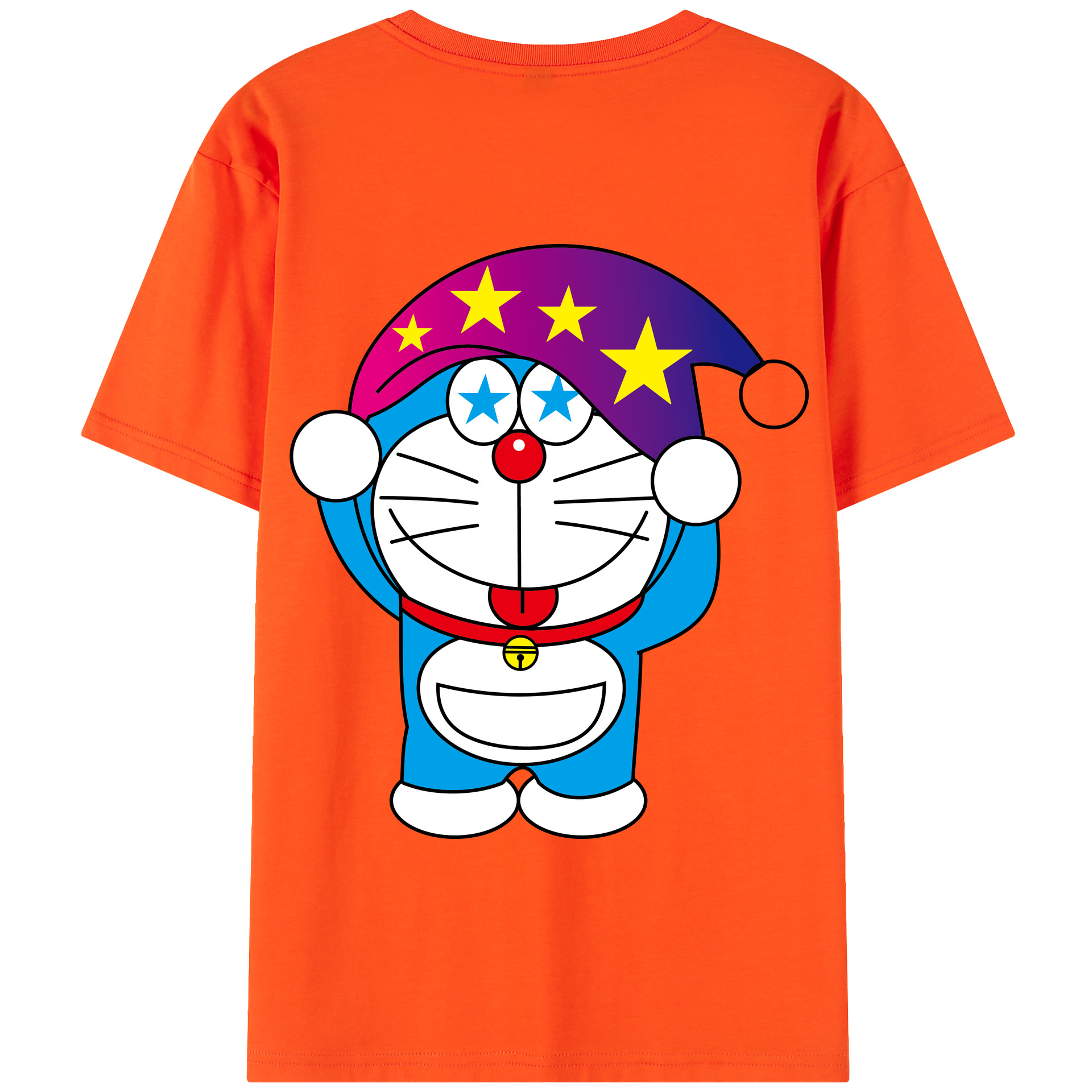 （画像用） ドラえもん Doraemon 綿100％半袖Tシャツ（背面プリント）
