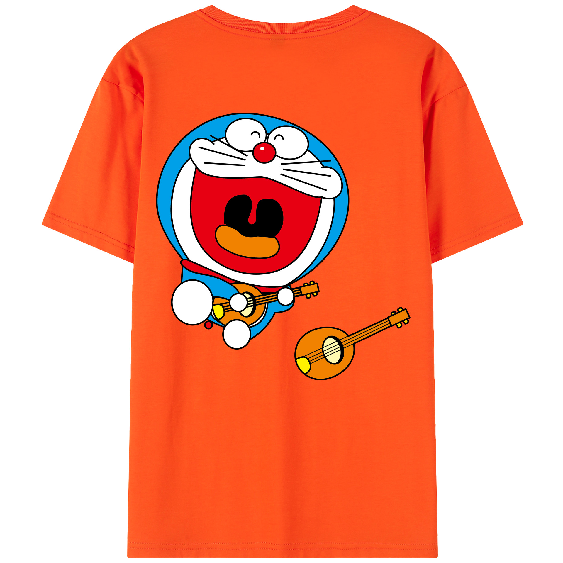 （画像用） ドラえもん Doraemon 綿100％半袖Tシャツ（背面プリント）