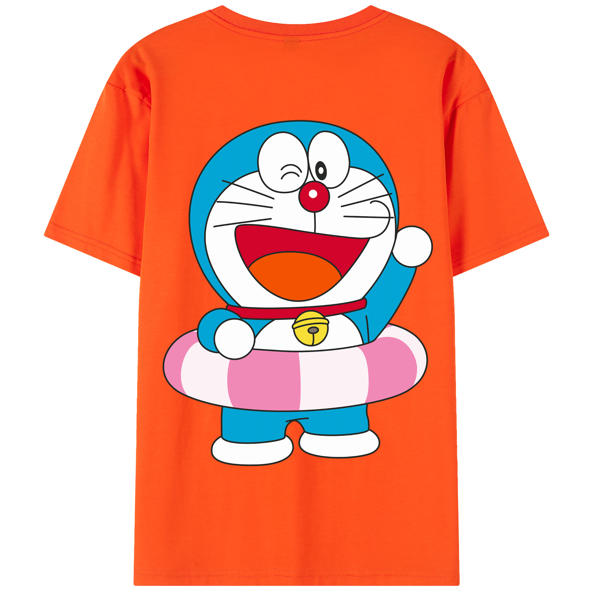 （画像用） ドラえもん Doraemon 綿100％半袖Tシャツ（背面プリント）