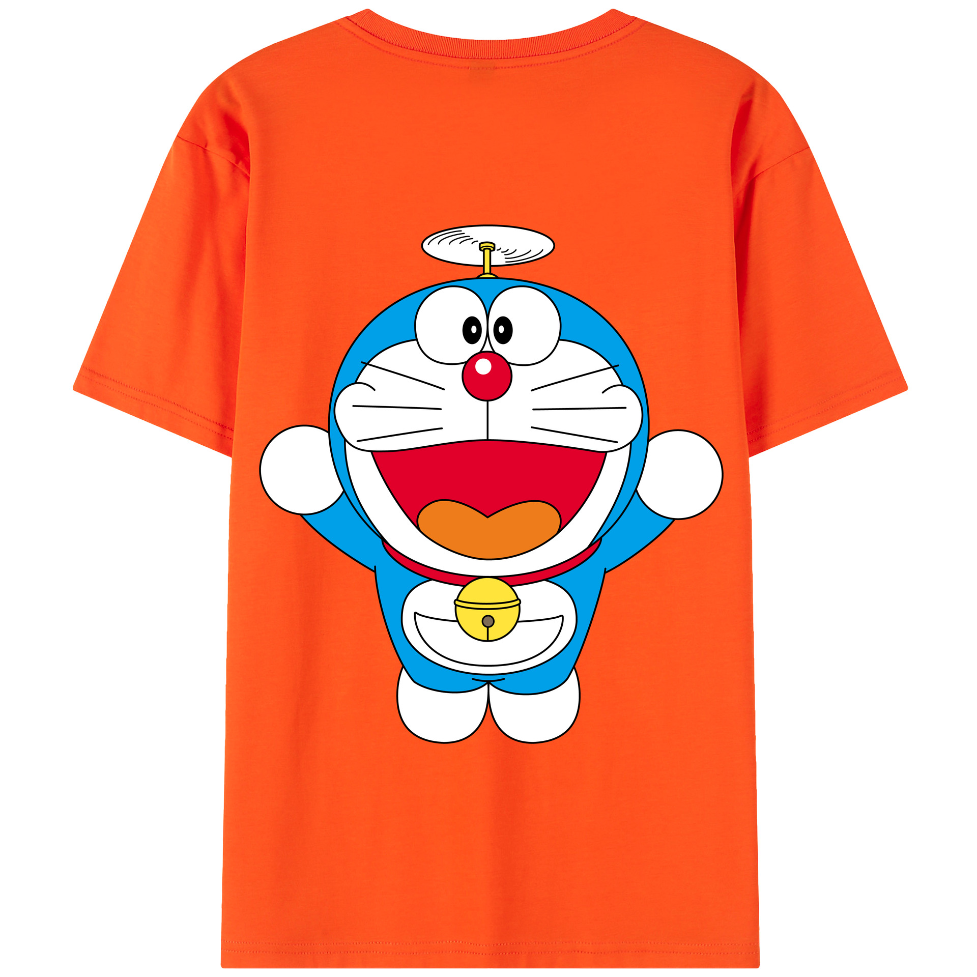 （画像用） ドラえもん Doraemon 綿100％半袖Tシャツ（背面プリント）
