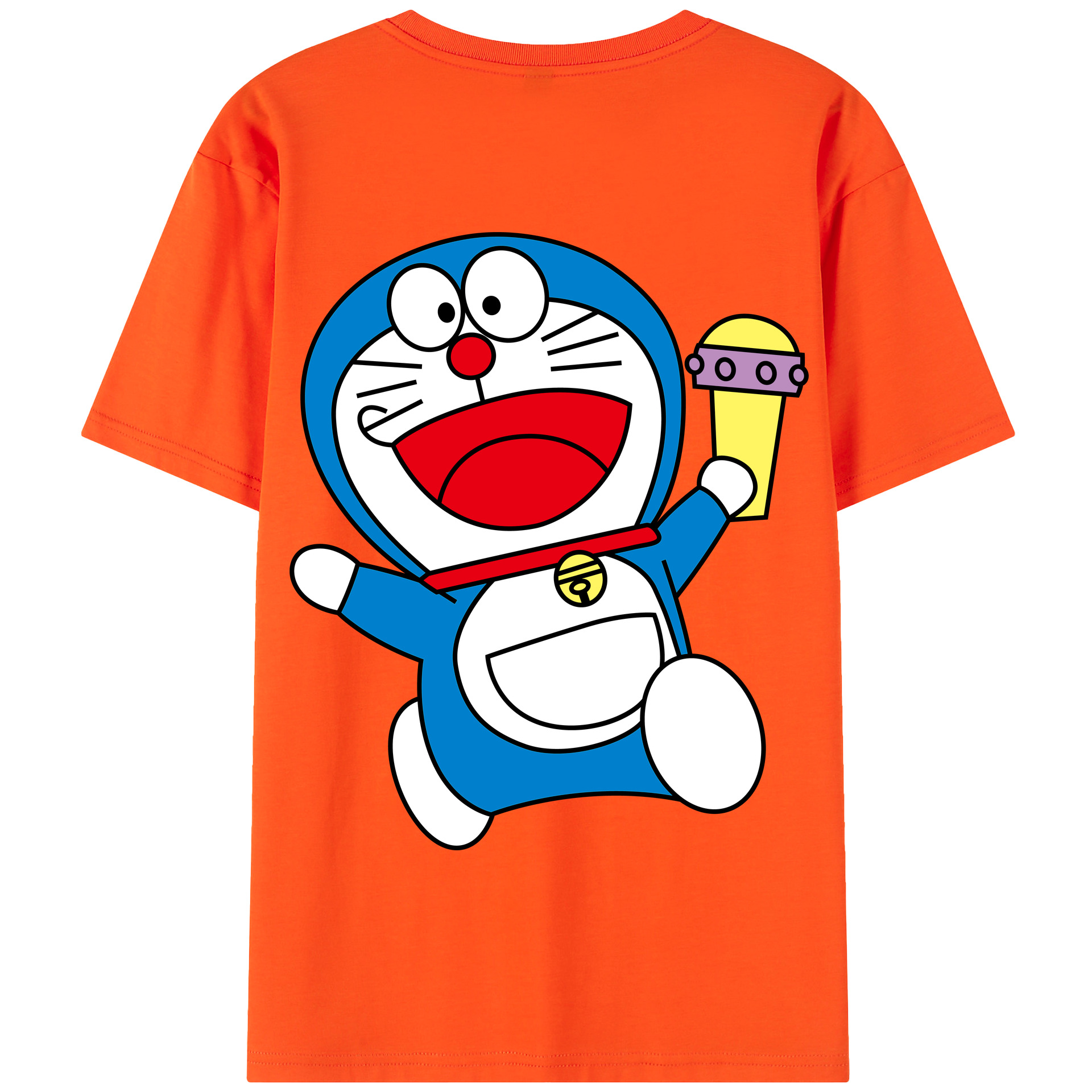 （画像用） ドラえもん Doraemon 綿100％半袖Tシャツ（背面プリント）