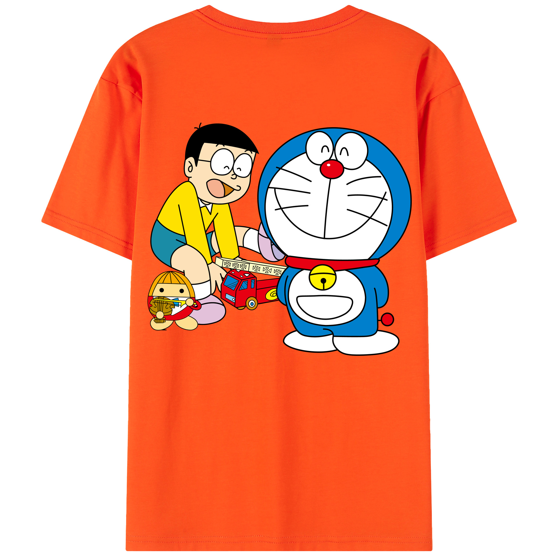 （画像用） ドラえもん Doraemon 綿100％半袖Tシャツ（背面プリント）
