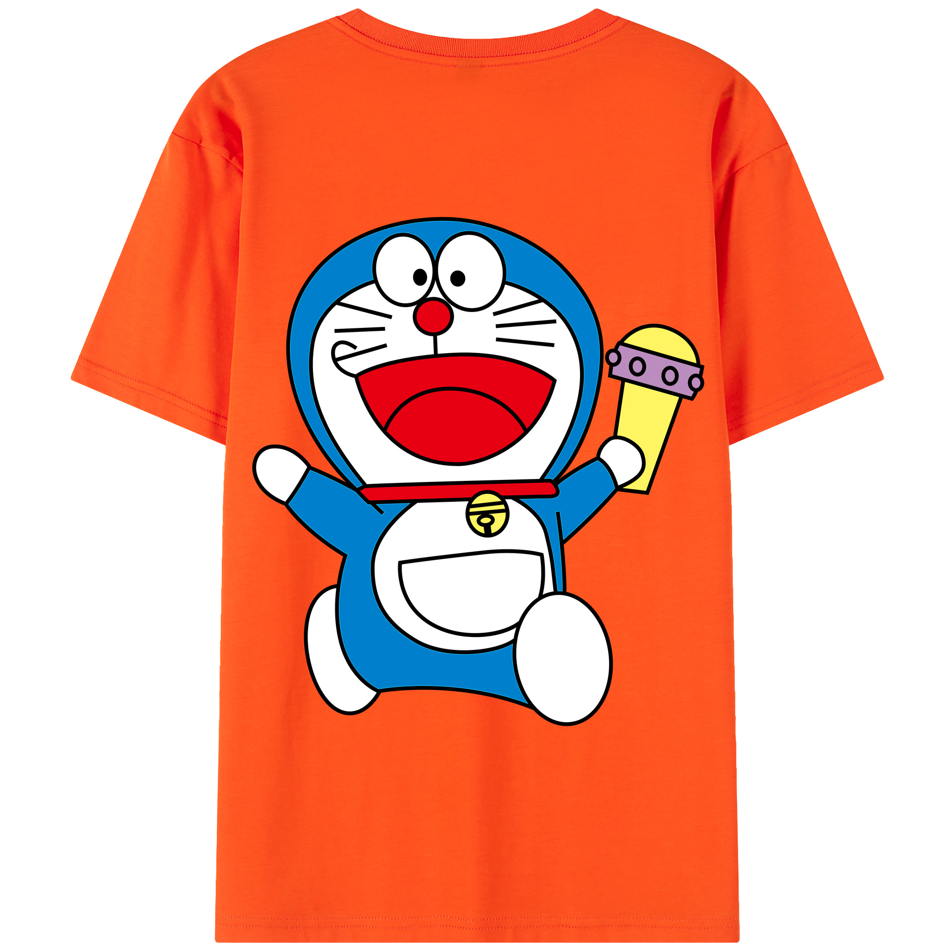 （画像用） ドラえもん Doraemon 綿100％半袖Tシャツ（背面プリント）