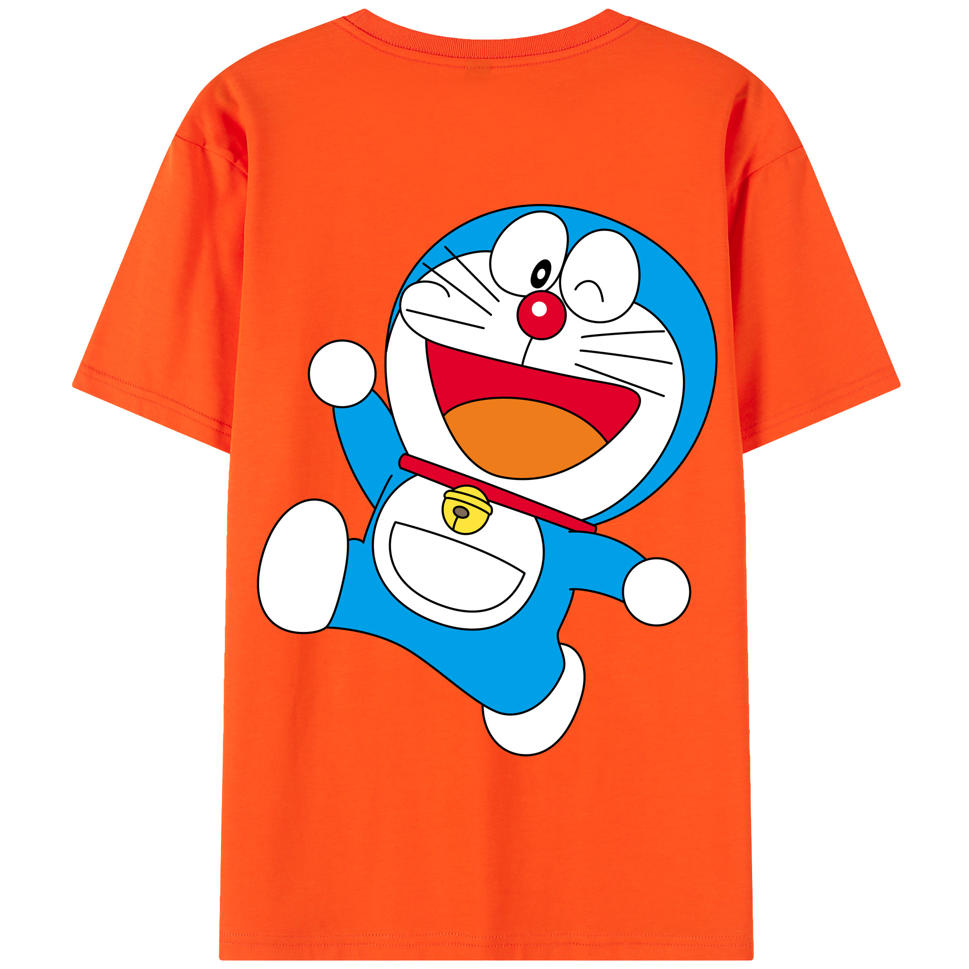 （画像用） ドラえもん Doraemon 綿100％半袖Tシャツ（背面プリント）