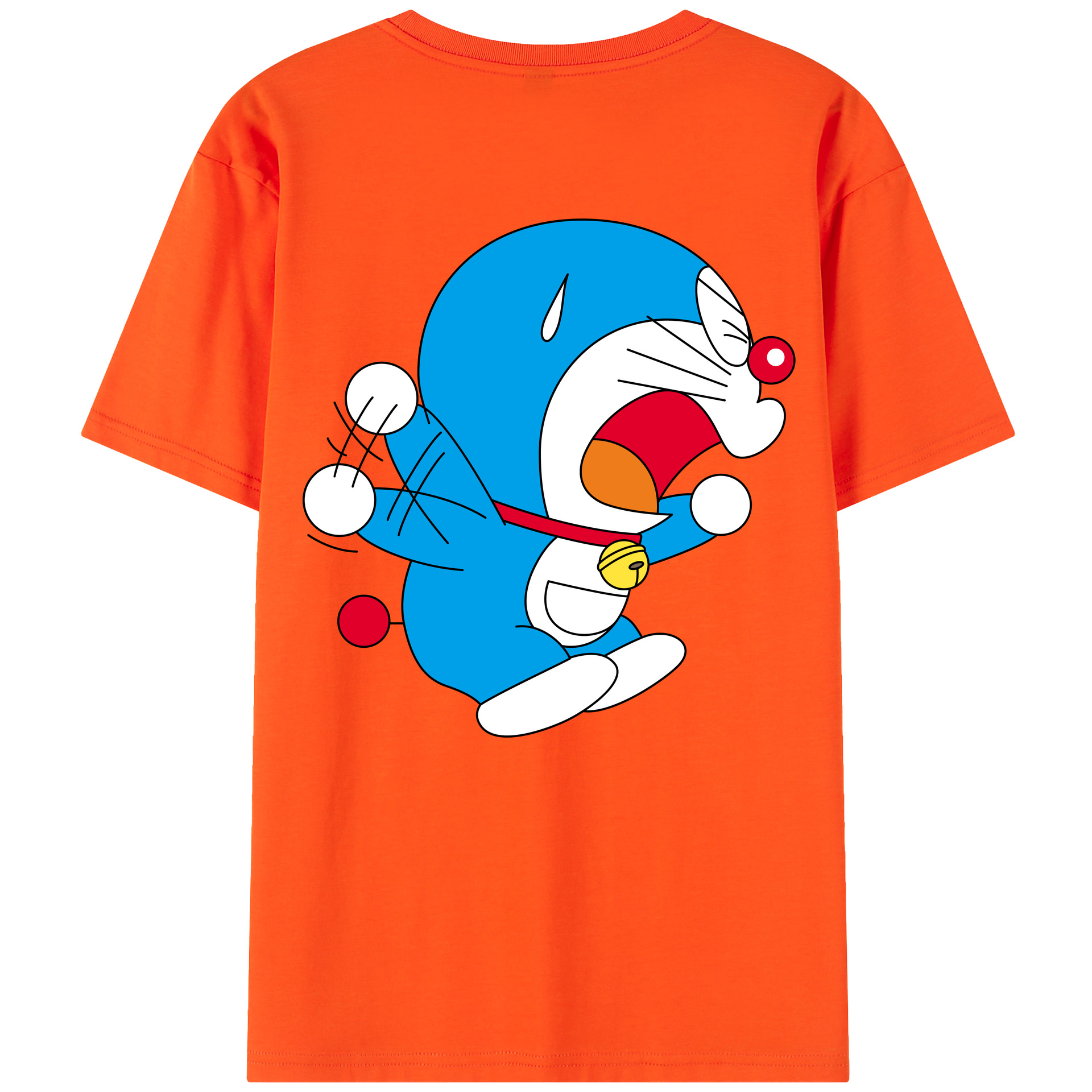 （画像用） ドラえもん Doraemon 綿100％半袖Tシャツ（背面プリント）