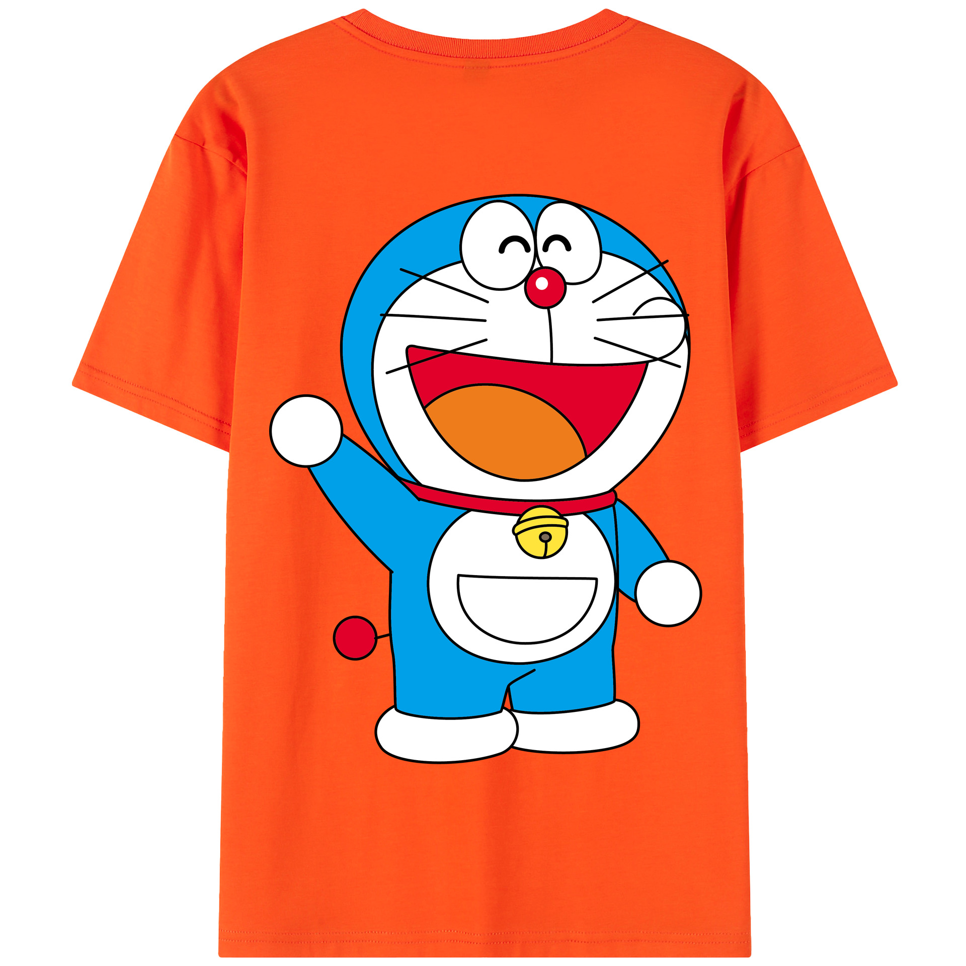 （画像用） ドラえもん Doraemon 綿100％半袖Tシャツ（背面プリント）