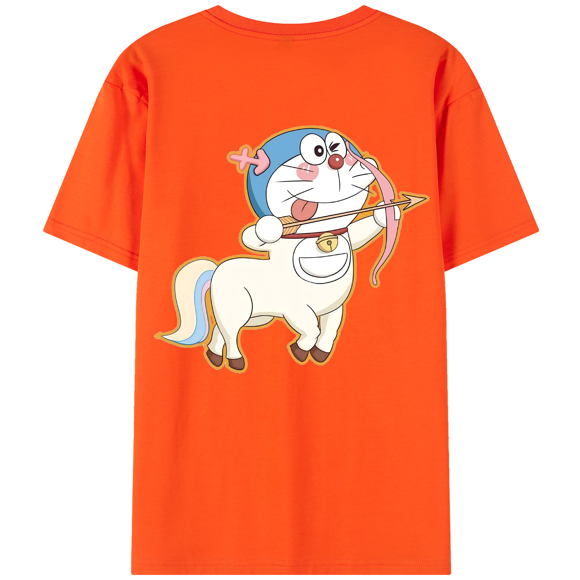 （画像用） ドラえもん Doraemon 綿100％半袖Tシャツ（背面プリント）