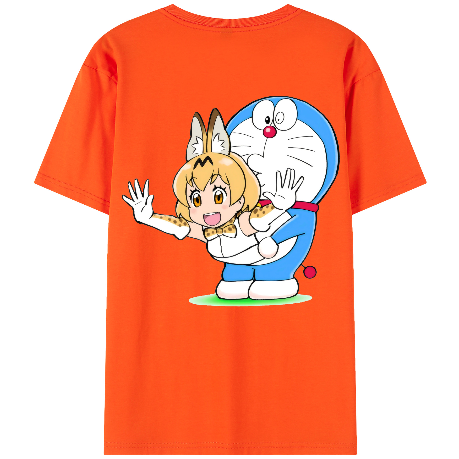 （画像用） ドラえもん Doraemon 綿100％半袖Tシャツ（背面プリント）
