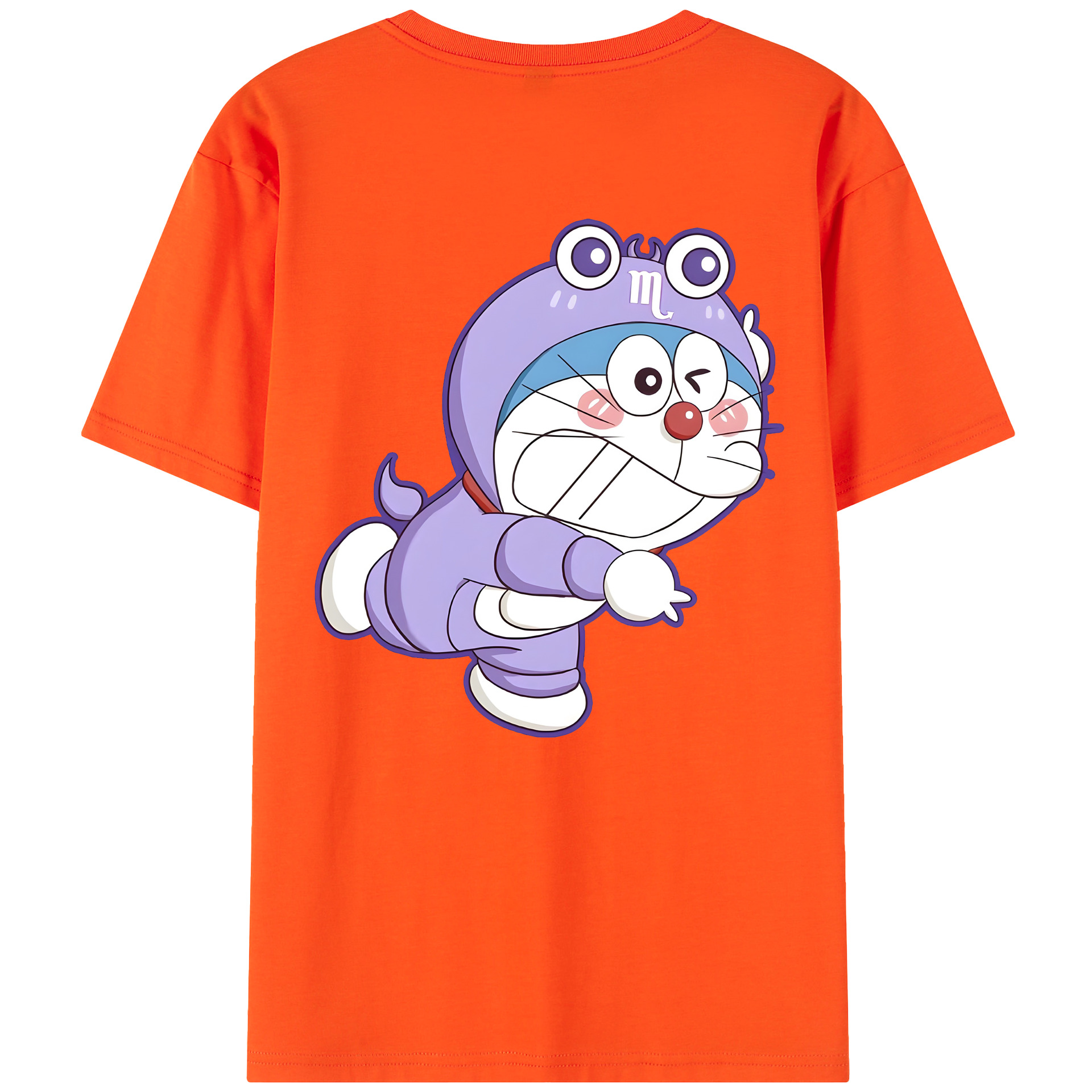 （画像用） ドラえもん Doraemon 綿100％半袖Tシャツ（背面プリント）