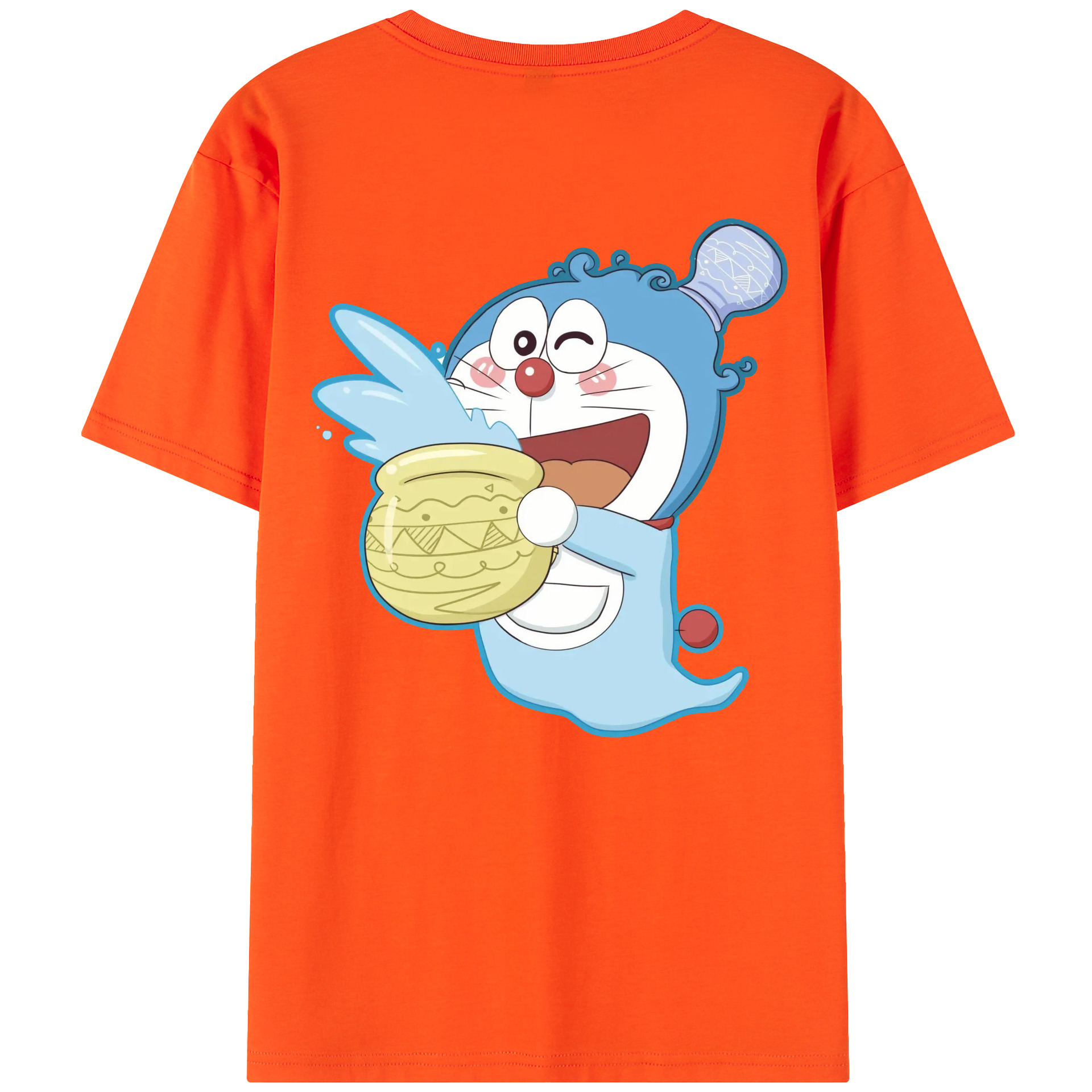 （画像用） ドラえもん Doraemon 綿100％半袖Tシャツ（背面プリント）