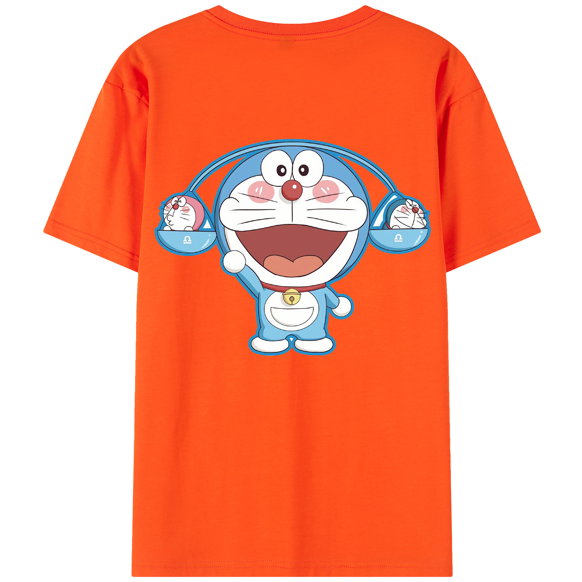 （画像用） ドラえもん Doraemon 綿100％半袖Tシャツ（背面プリント）