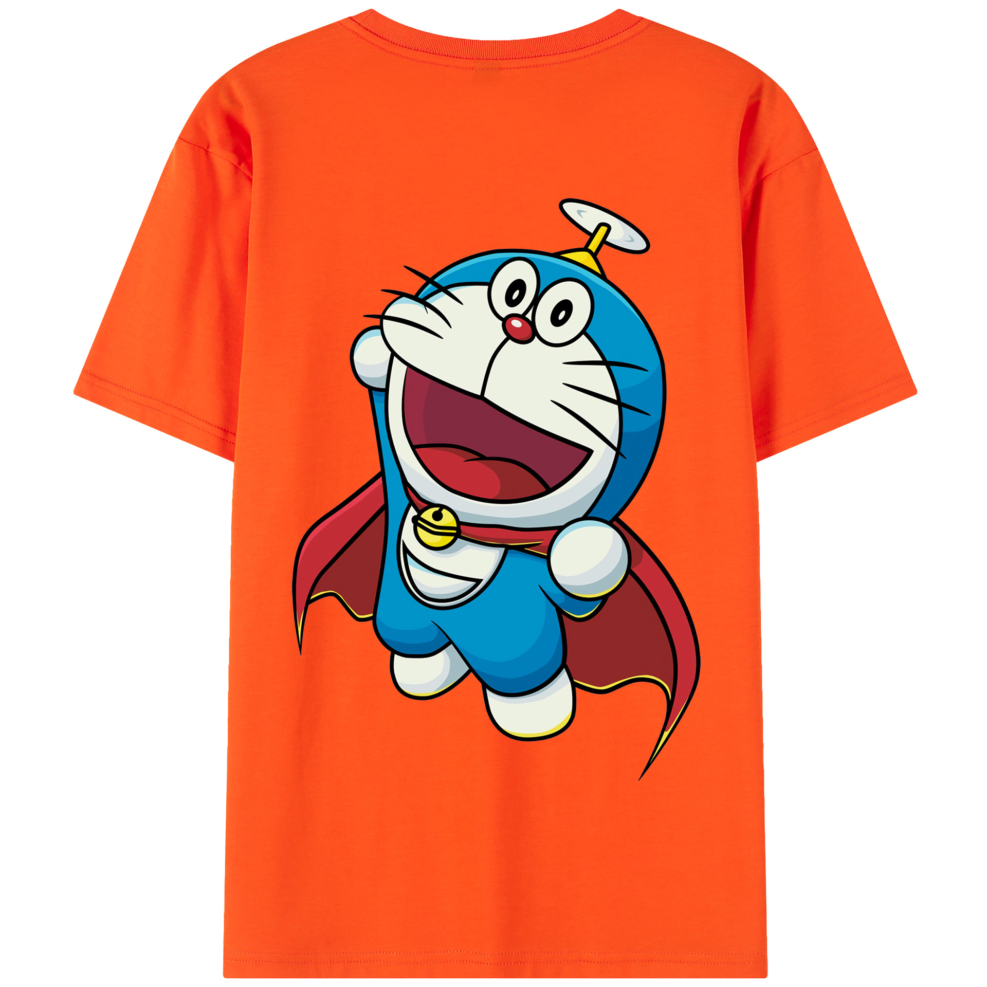 （画像用） ドラえもん Doraemon 綿100％半袖Tシャツ（背面プリント）
