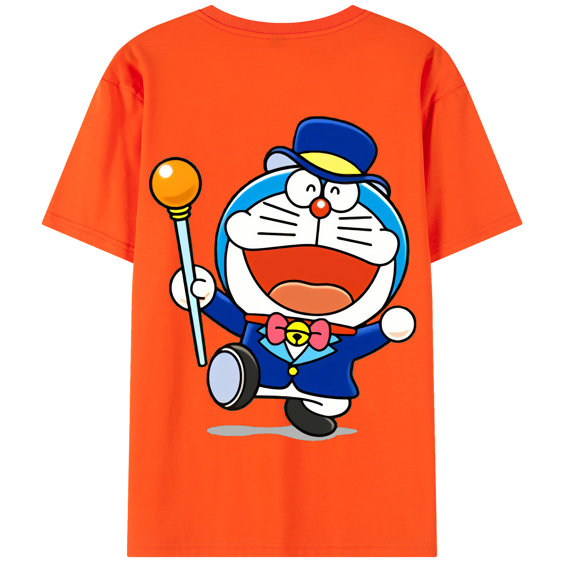 （画像用） ドラえもん Doraemon 綿100％半袖Tシャツ（背面プリント）