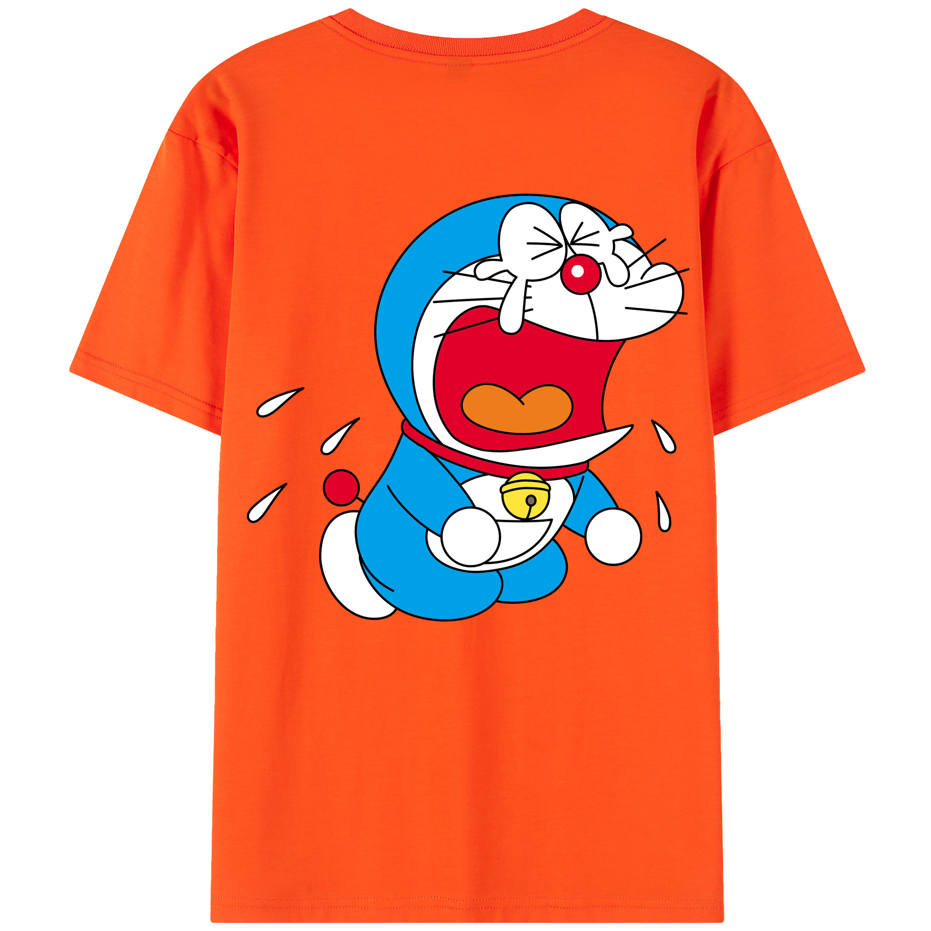 （画像用） ドラえもん Doraemon 綿100％半袖Tシャツ（背面プリント）