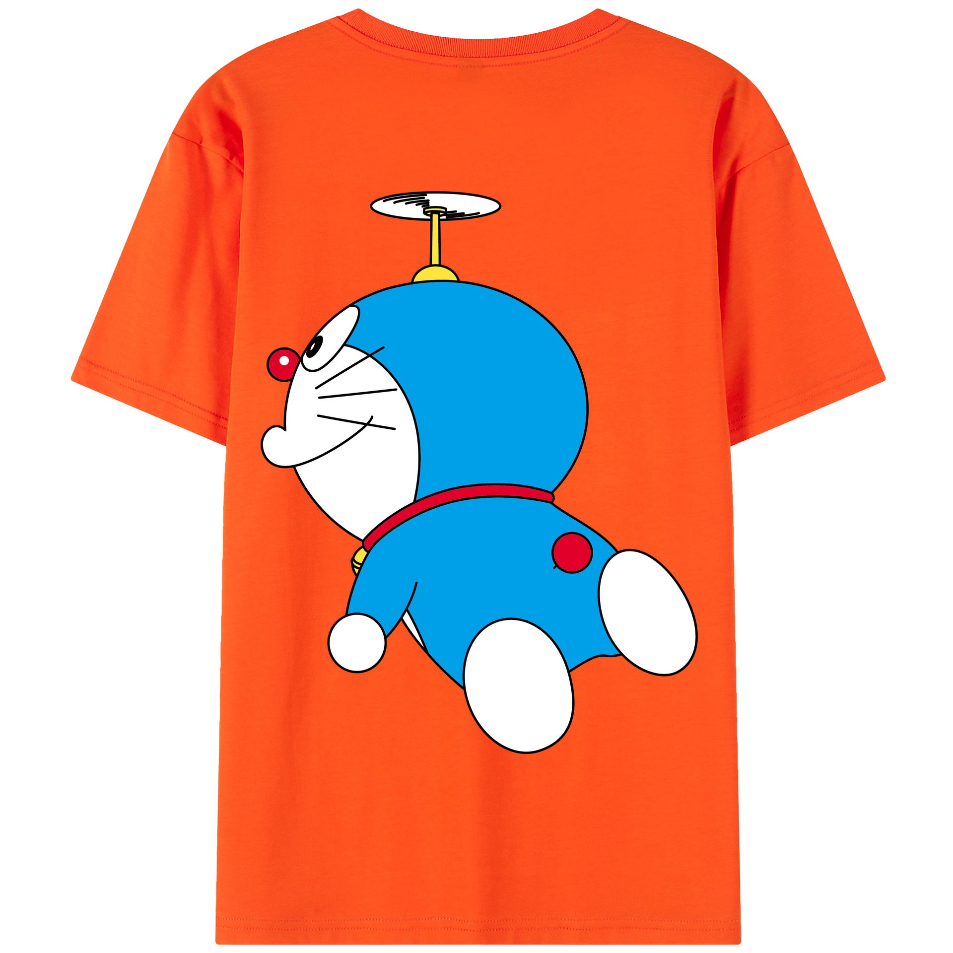 （画像用） ドラえもん Doraemon 綿100％半袖Tシャツ（背面プリント）