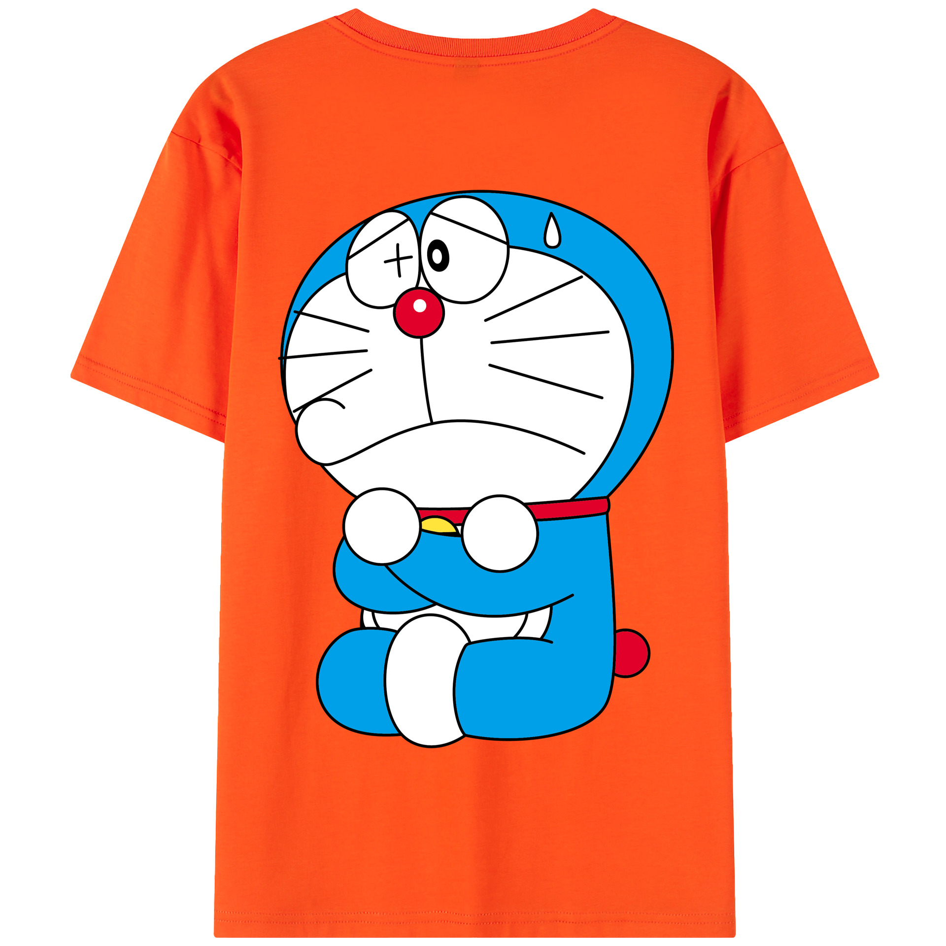 （画像用） ドラえもん Doraemon 綿100％半袖Tシャツ（背面プリント）