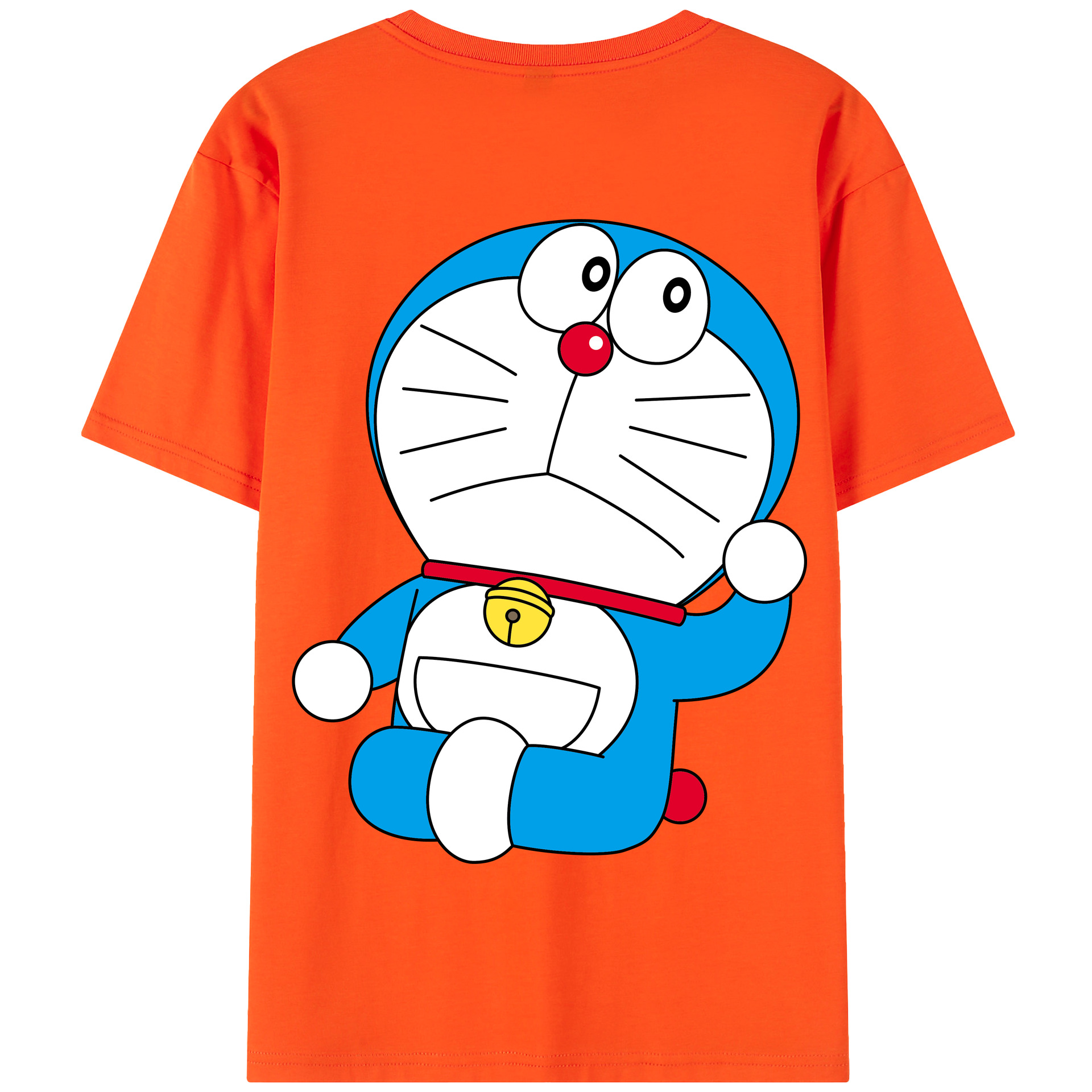 （画像用） ドラえもん Doraemon 綿100％半袖Tシャツ（背面プリント）