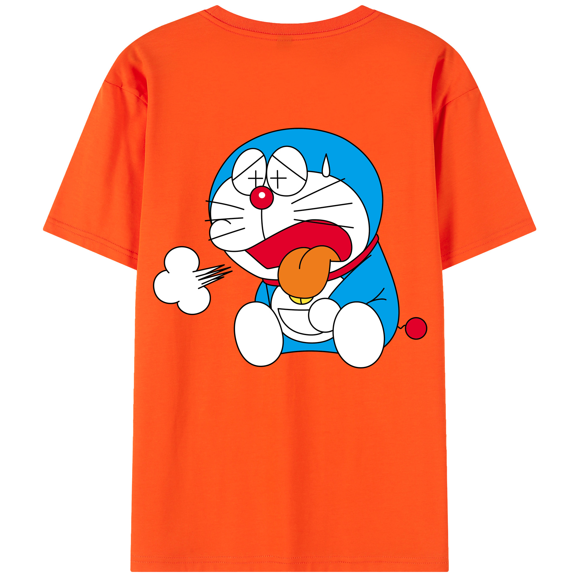 （画像用） ドラえもん Doraemon 綿100％半袖Tシャツ（背面プリント）