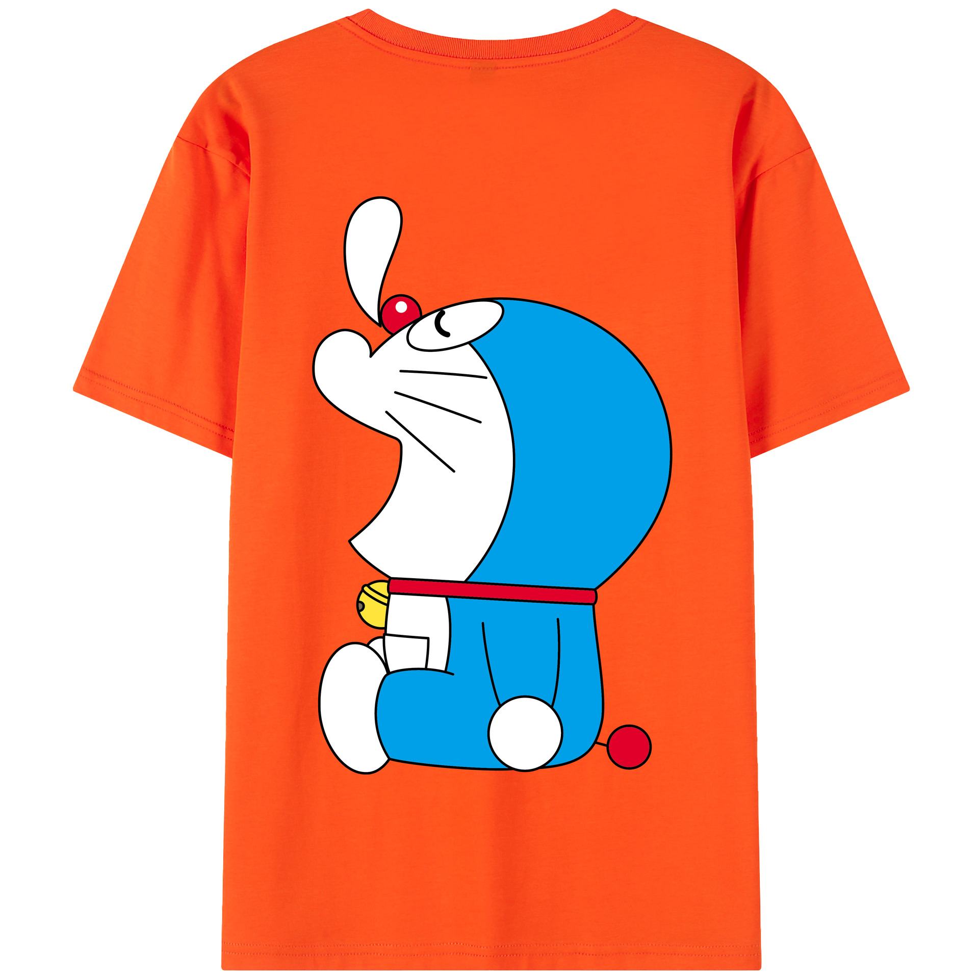 （画像用） ドラえもん Doraemon 綿100％半袖Tシャツ（背面プリント）