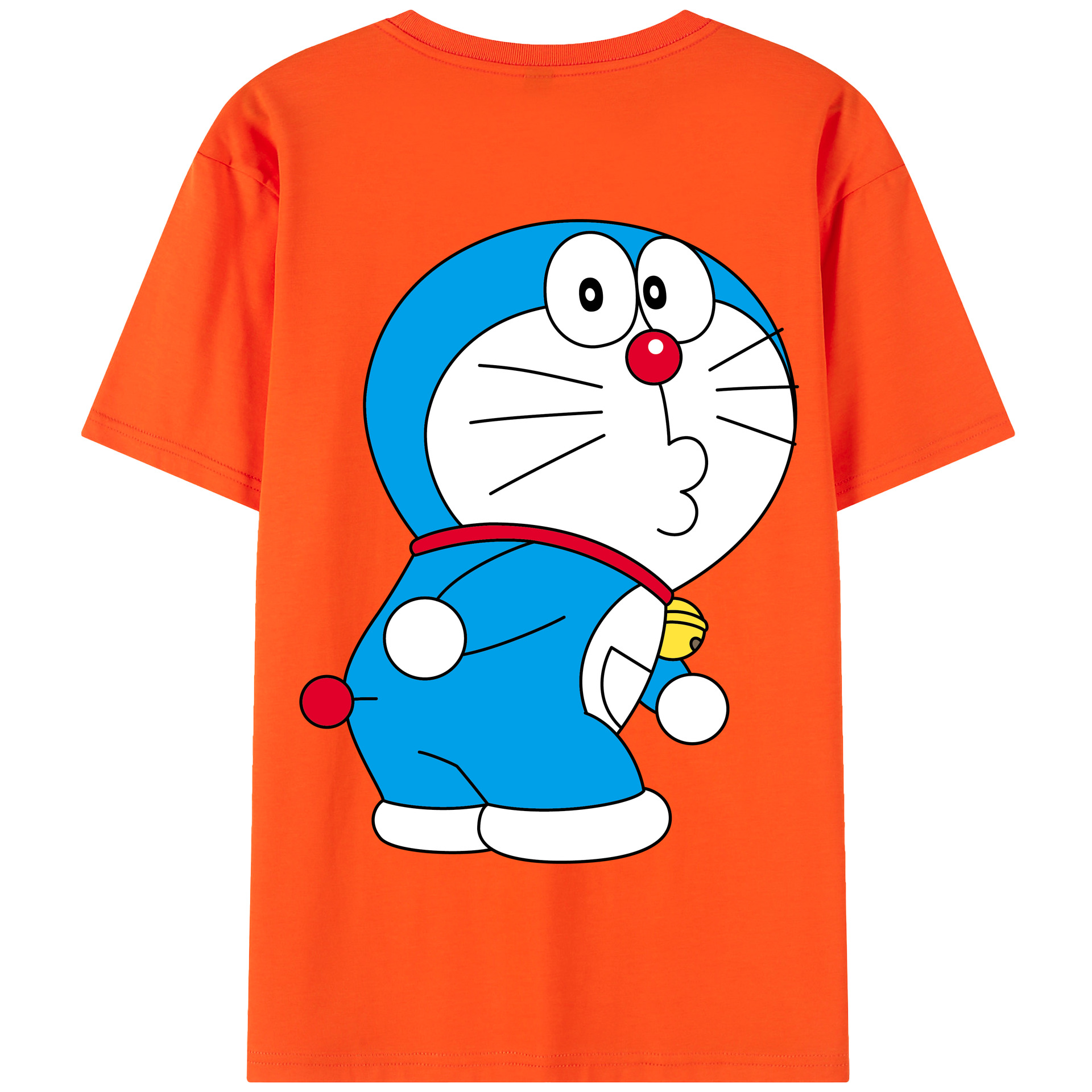 （画像用） ドラえもん Doraemon 綿100％半袖Tシャツ（背面プリント）