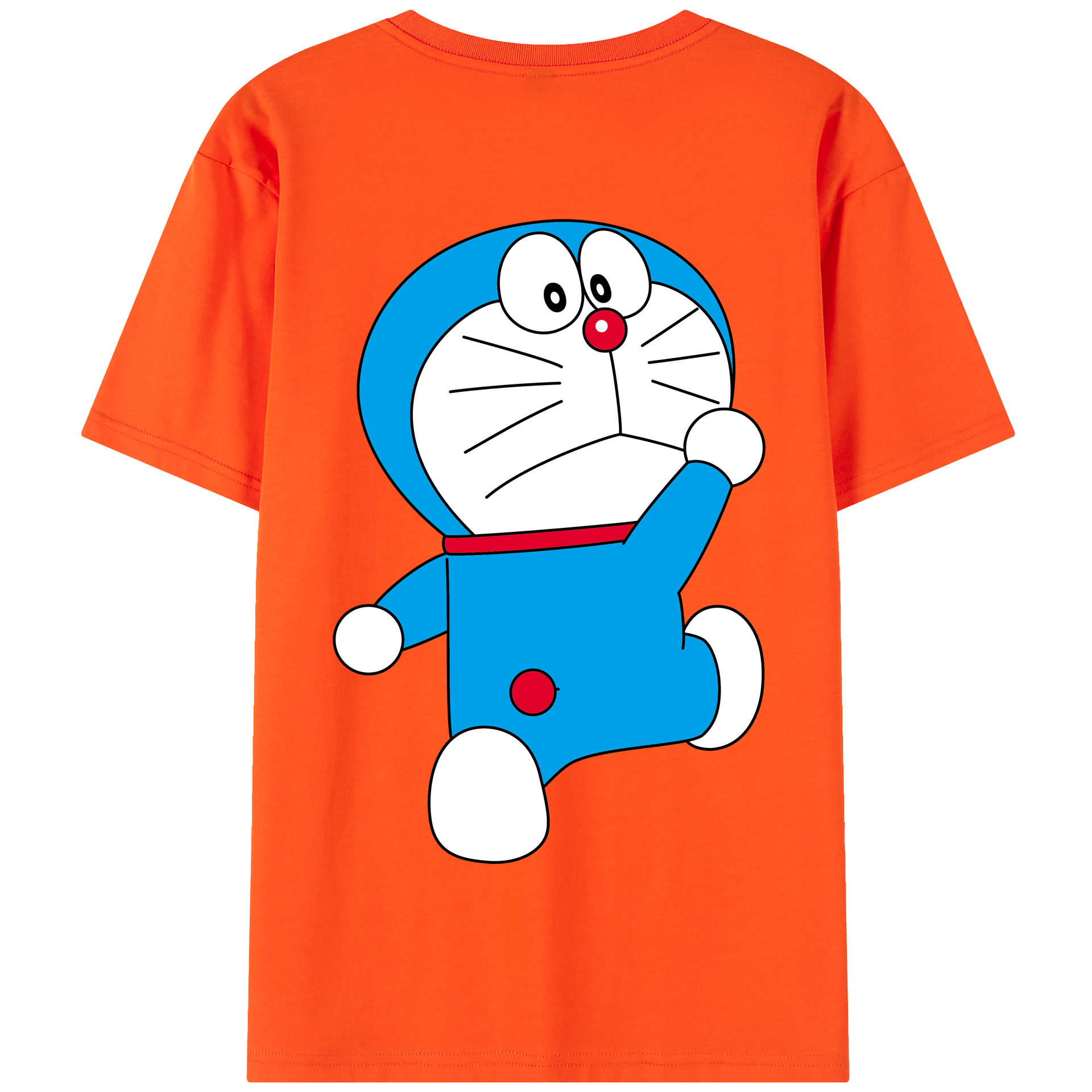 （画像用） ドラえもん Doraemon 綿100％半袖Tシャツ（背面プリント）