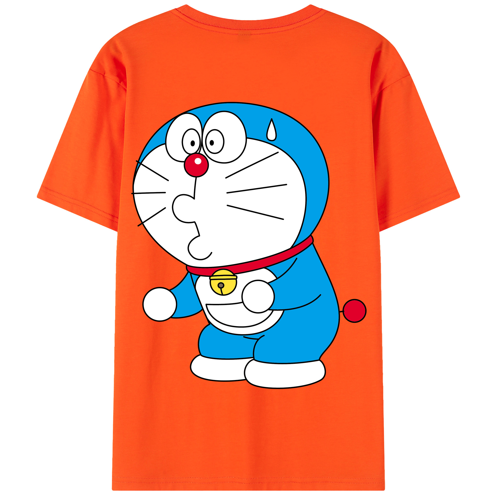 （画像用） ドラえもん Doraemon 綿100％半袖Tシャツ（背面プリント）