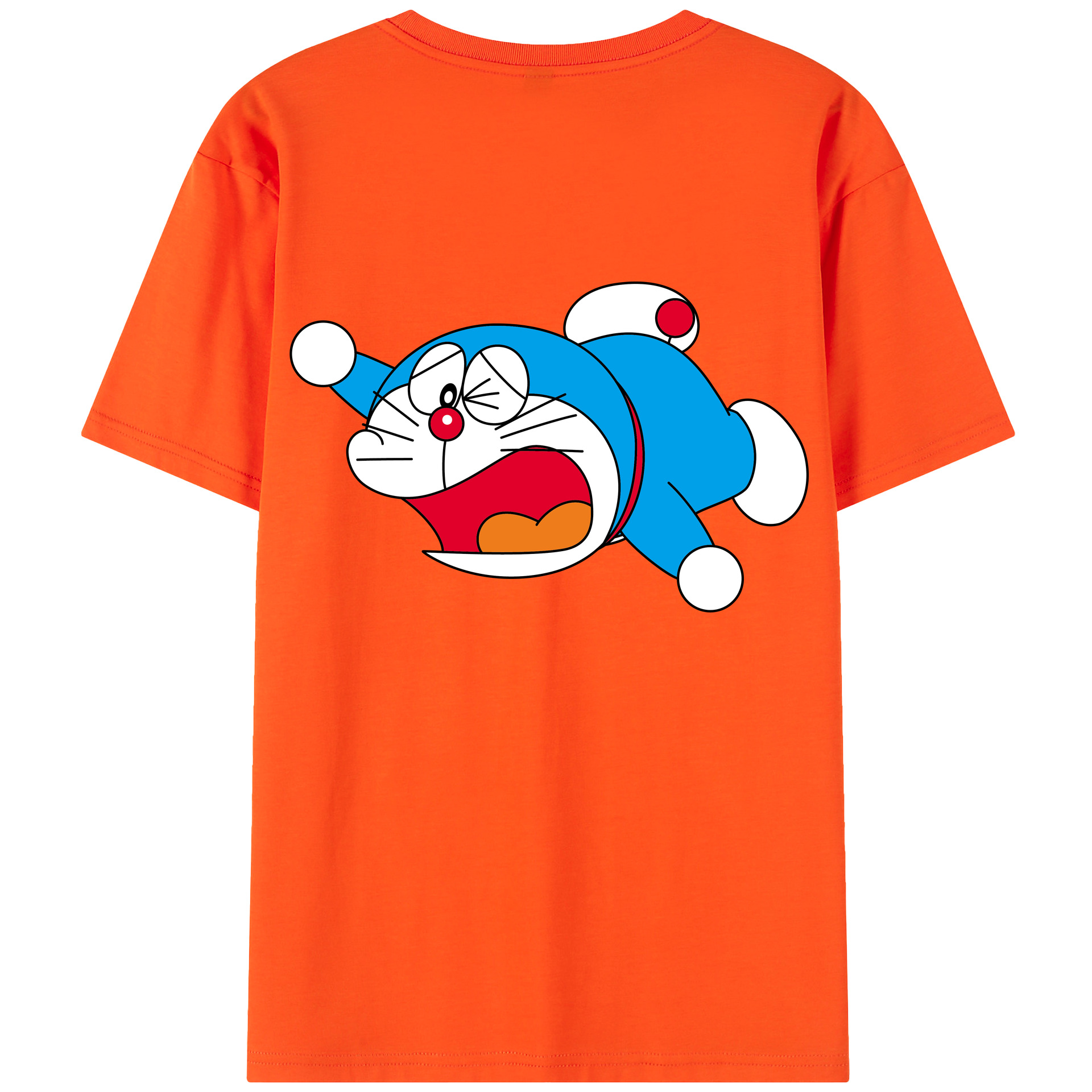 （画像用） ドラえもん Doraemon 綿100％半袖Tシャツ（背面プリント）