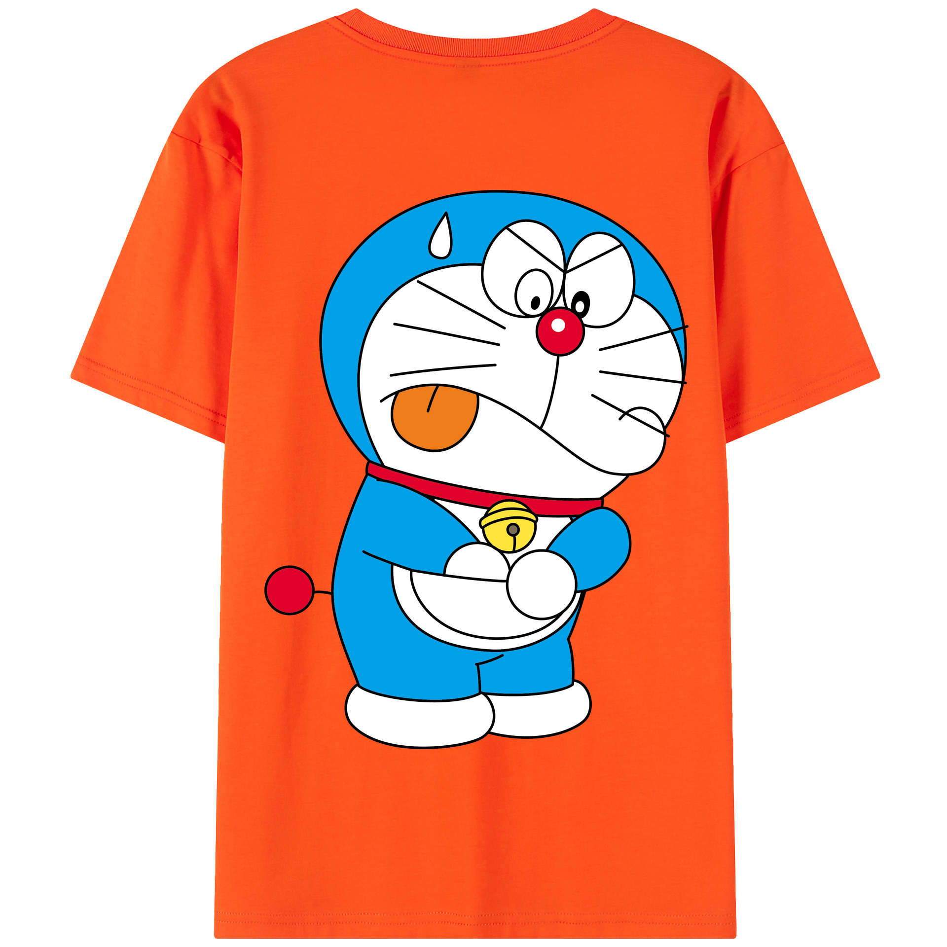 （画像用） ドラえもん Doraemon 綿100％半袖Tシャツ（背面プリント）