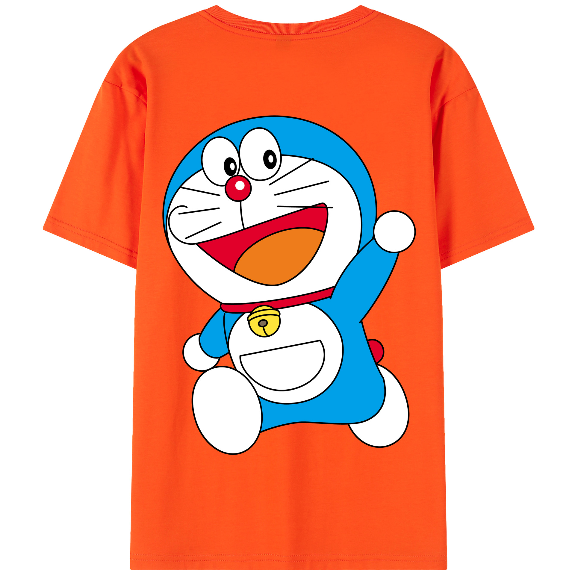 （画像用） ドラえもん Doraemon 綿100％半袖Tシャツ（背面プリント）