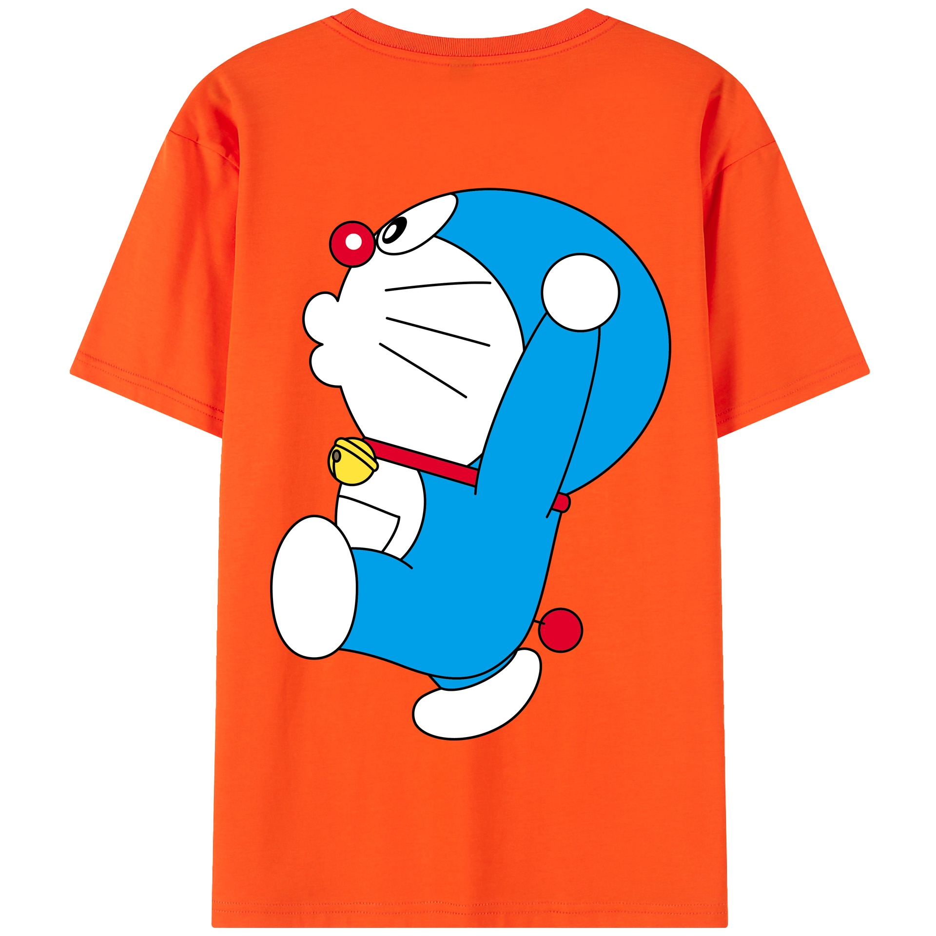 （画像用） ドラえもん Doraemon 綿100％半袖Tシャツ（背面プリント）