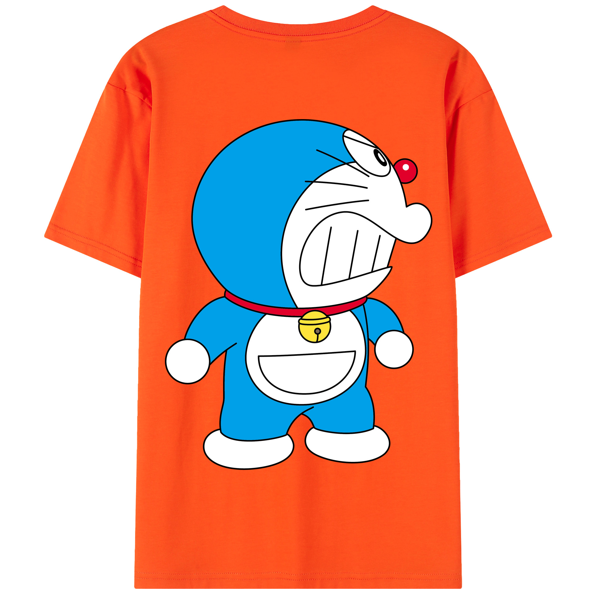 （画像用） ドラえもん Doraemon 綿100％半袖Tシャツ（背面プリント）