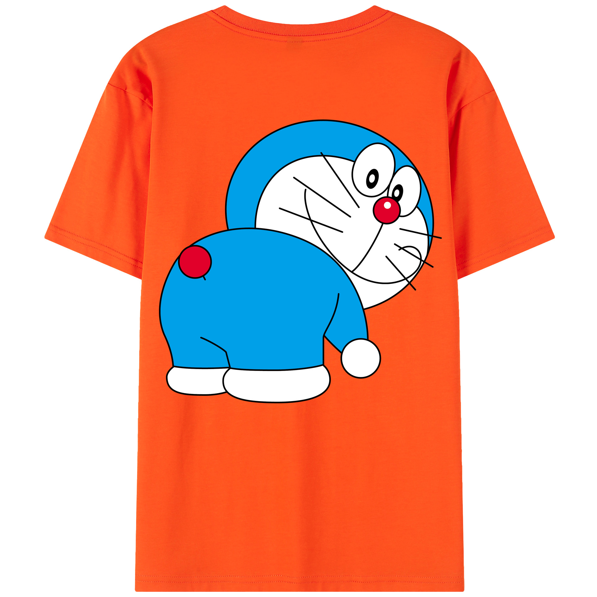 （画像用） ドラえもん Doraemon 綿100％半袖Tシャツ（背面プリント）