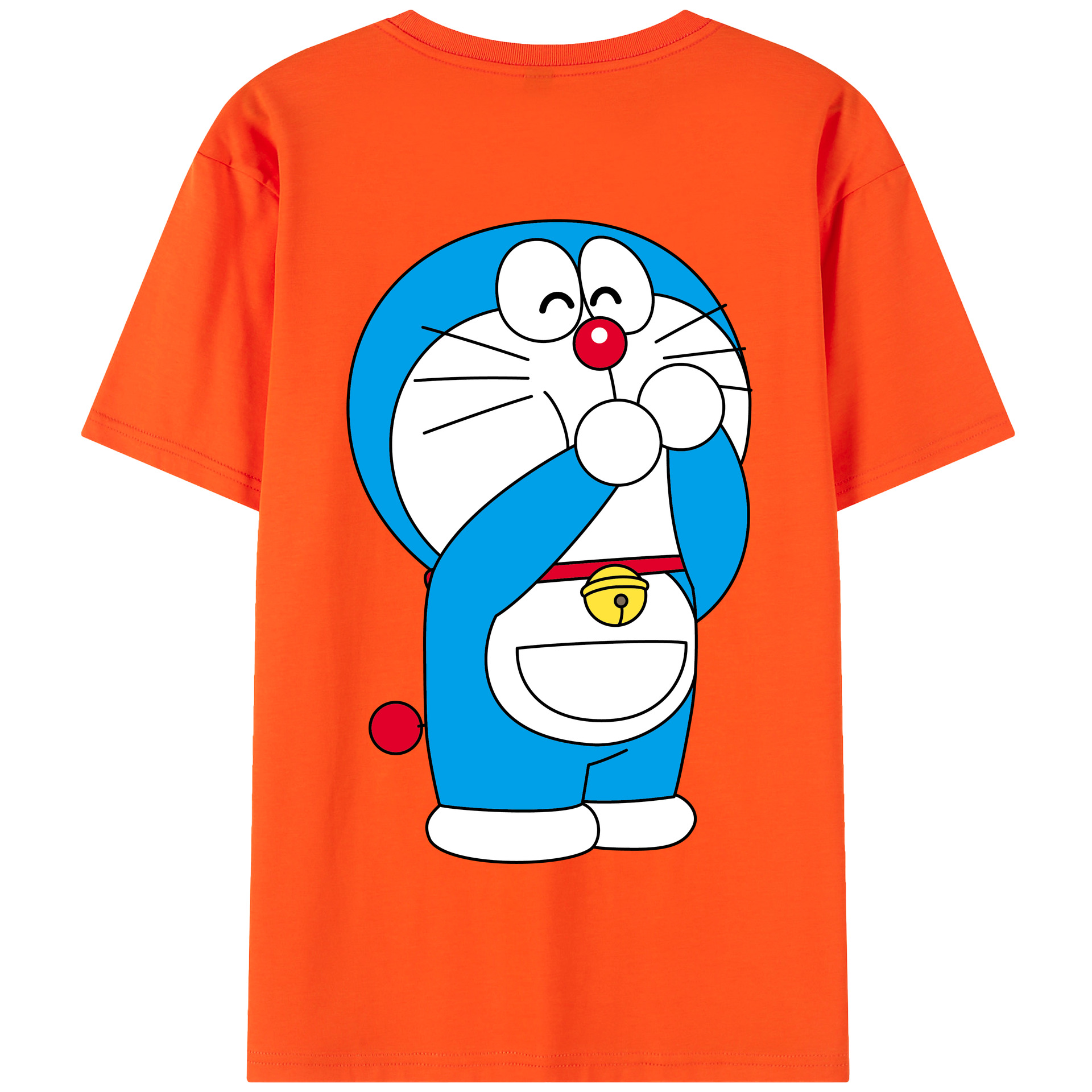 （画像用） ドラえもん Doraemon 綿100％半袖Tシャツ（背面プリント）