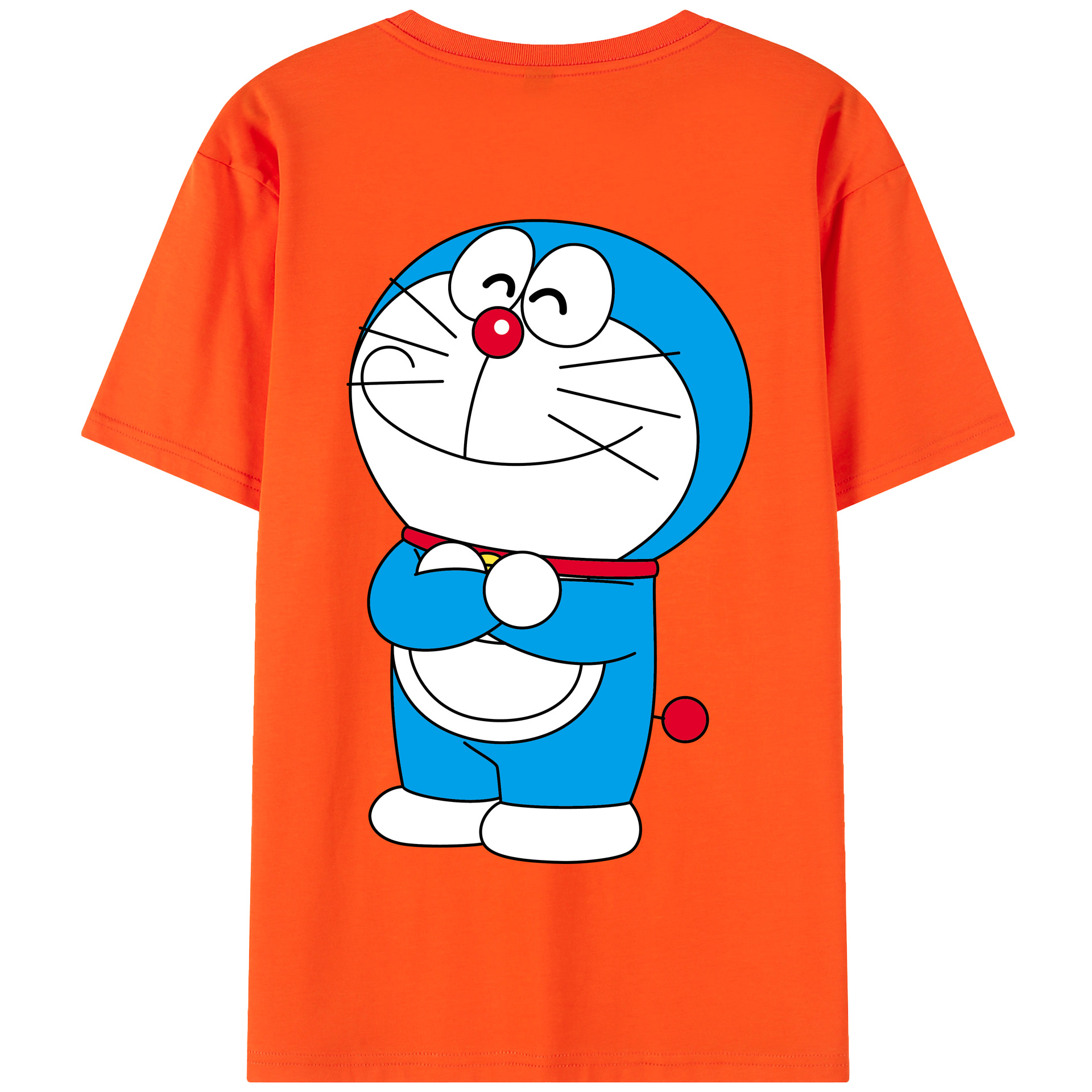 （画像用） ドラえもん Doraemon 綿100％半袖Tシャツ（背面プリント）