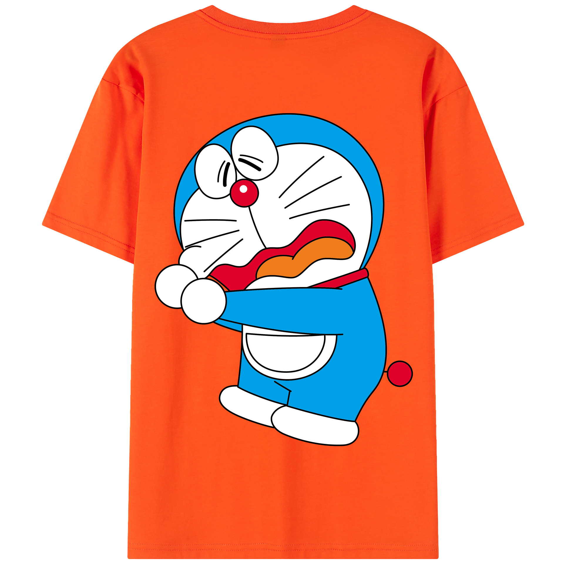 （画像用） ドラえもん Doraemon 綿100％半袖Tシャツ（背面プリント）