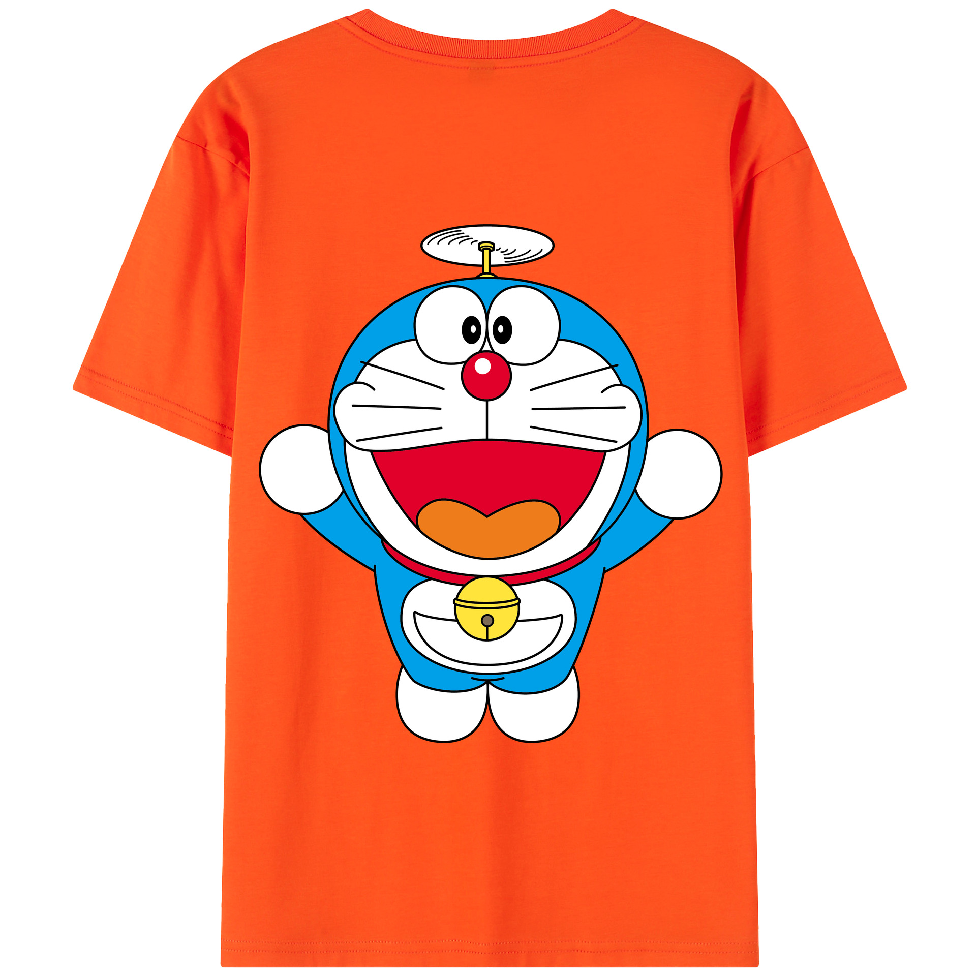 （画像用） ドラえもん Doraemon 綿100％半袖Tシャツ（背面プリント）