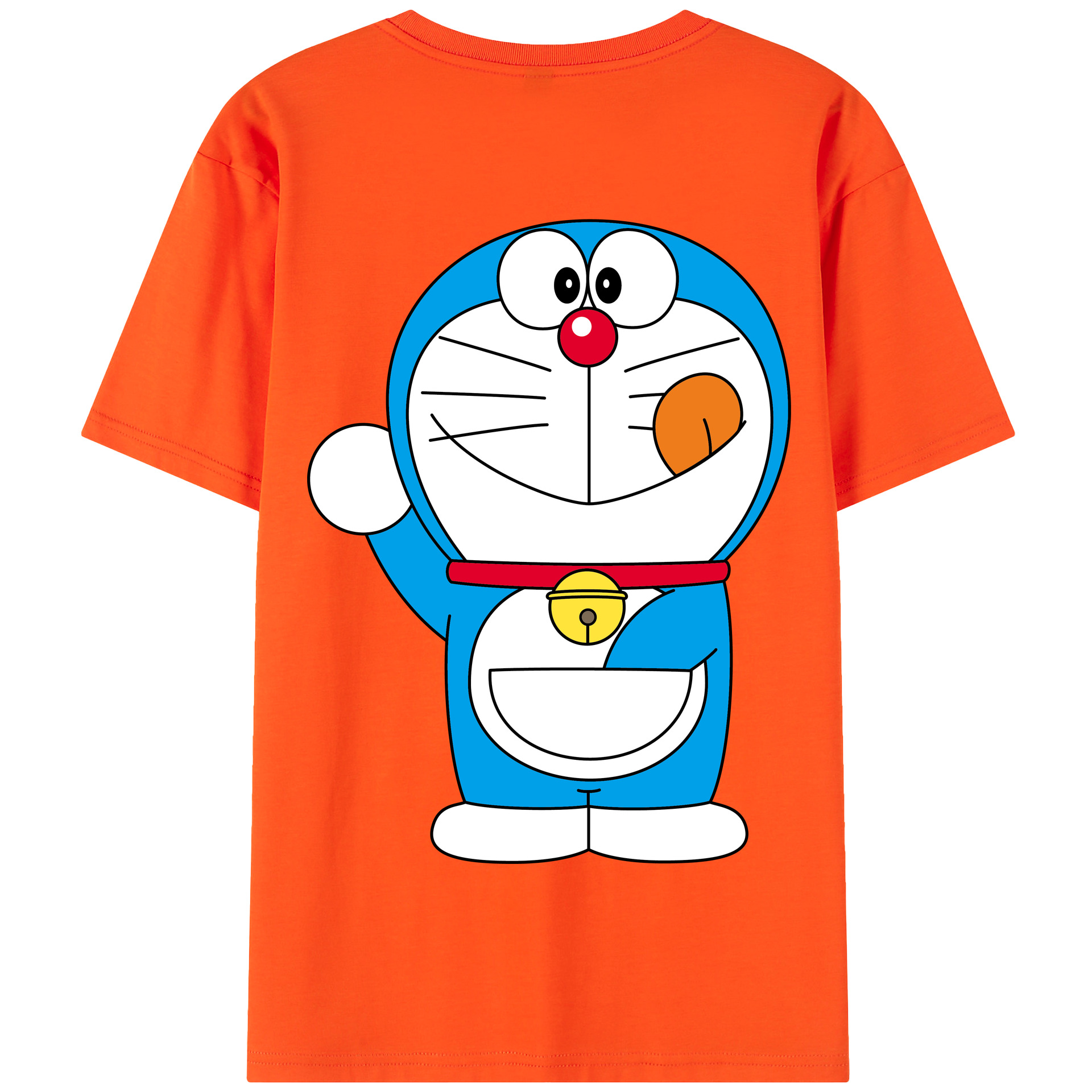 （画像用） ドラえもん Doraemon 綿100％半袖Tシャツ（背面プリント）