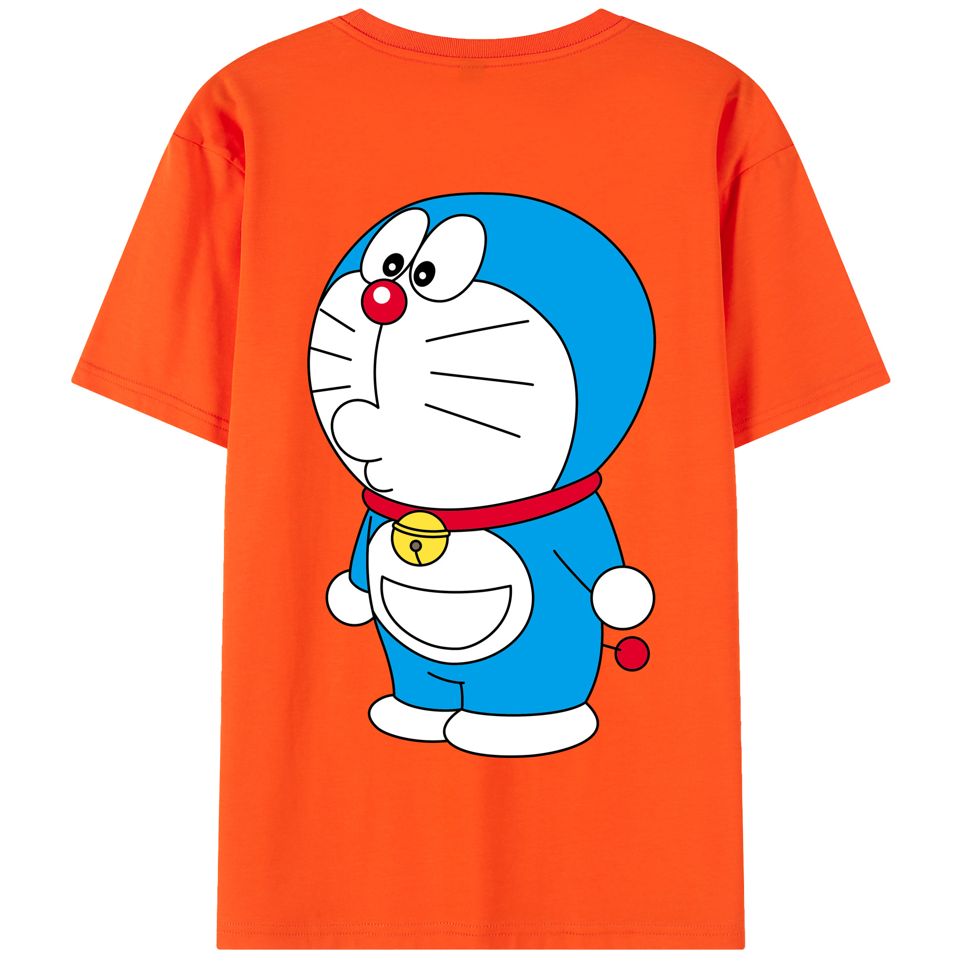 （画像用） ドラえもん Doraemon 綿100％半袖Tシャツ（背面プリント）