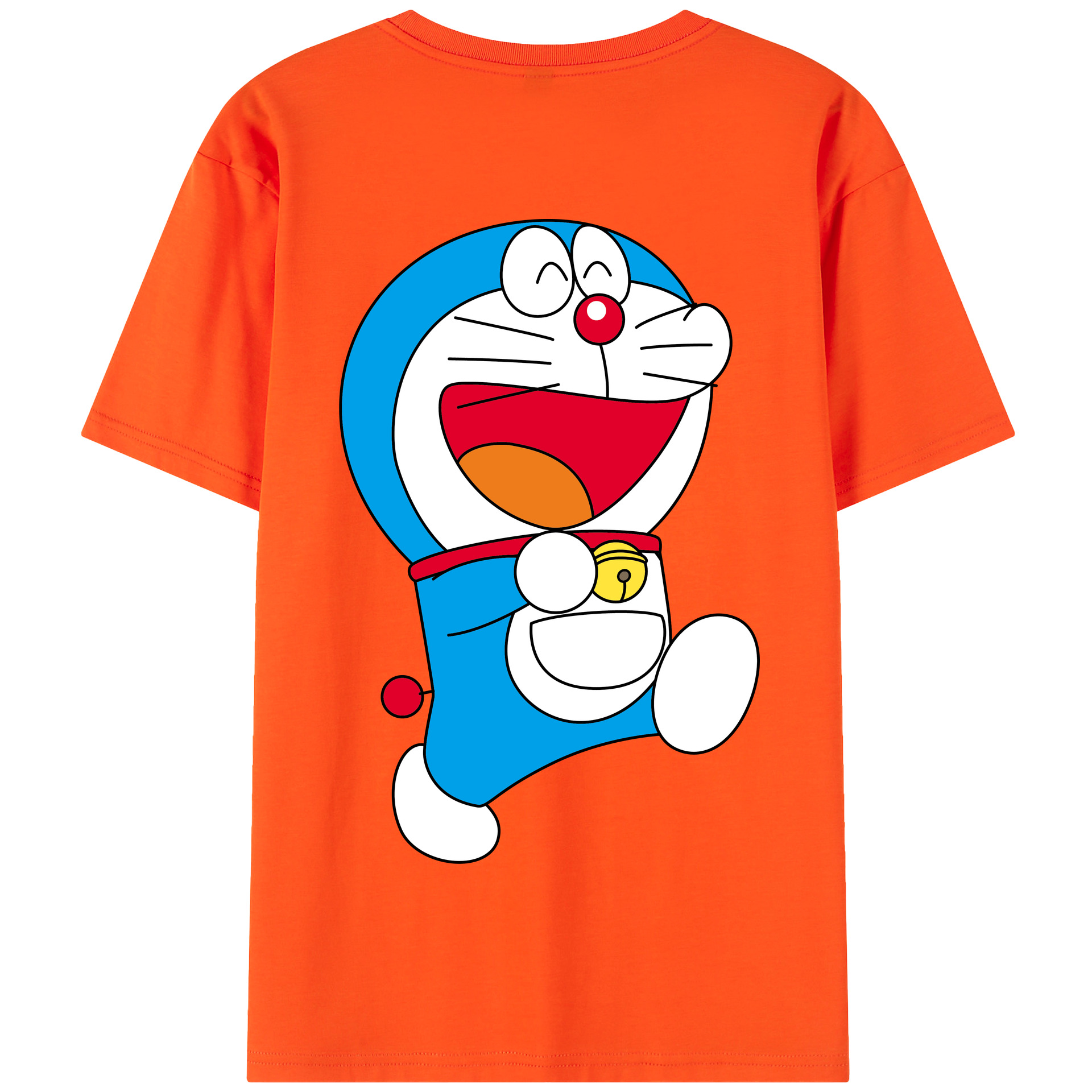（画像用） ドラえもん Doraemon 綿100％半袖Tシャツ（背面プリント）