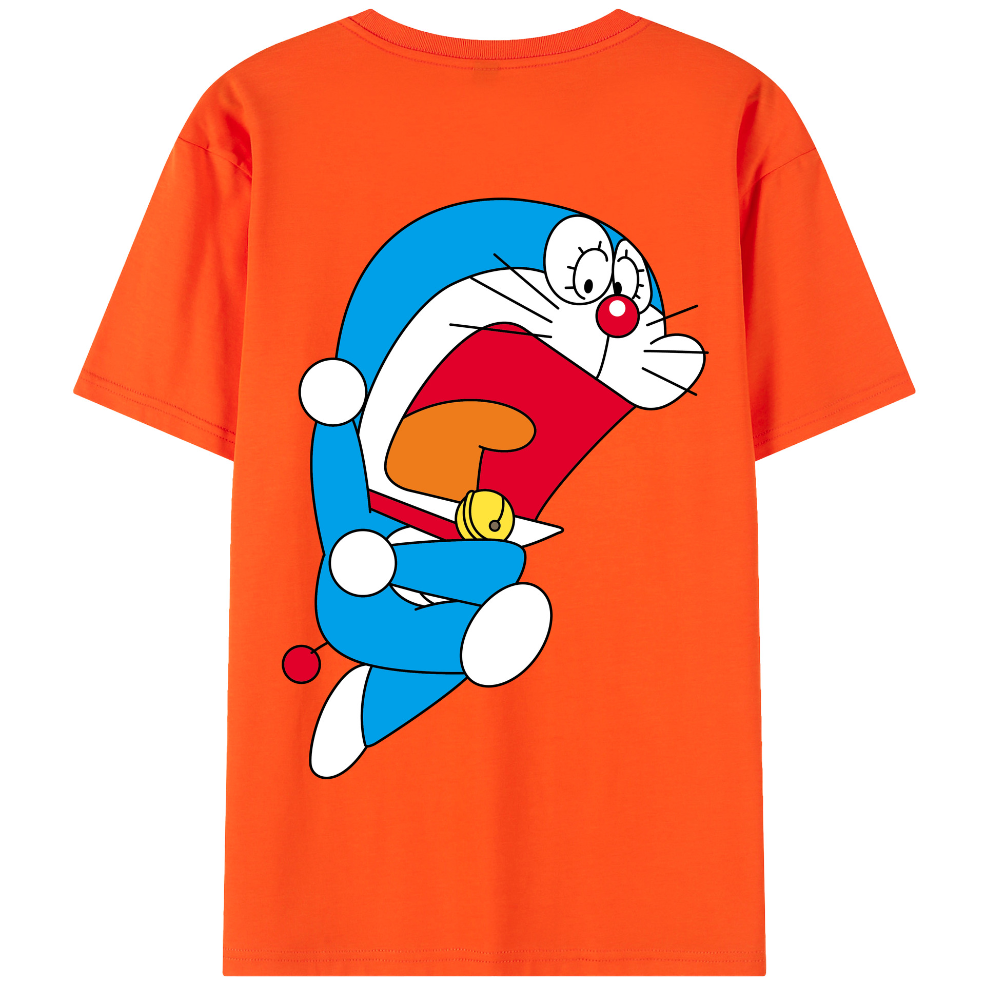 （画像用） ドラえもん Doraemon 綿100％半袖Tシャツ（背面プリント）
