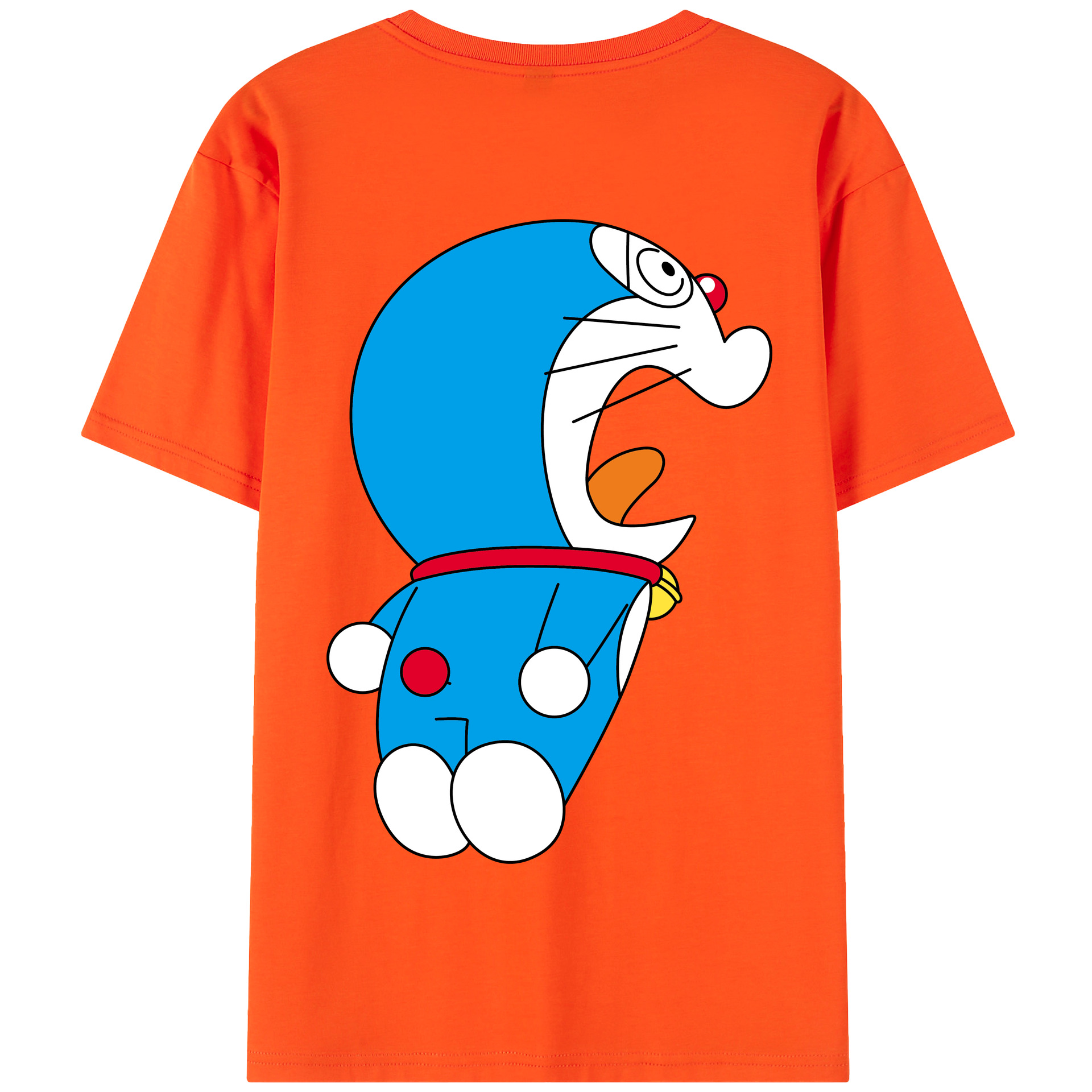 （画像用） ドラえもん Doraemon 綿100％半袖Tシャツ（背面プリント）